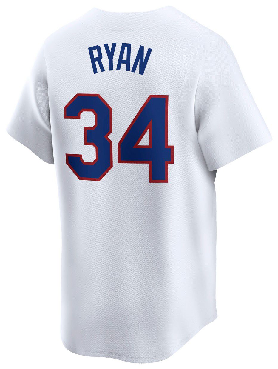 Nike Men's Texas Rangers Nolan Ryan #34 White Replica Cooperstown Jersey product image