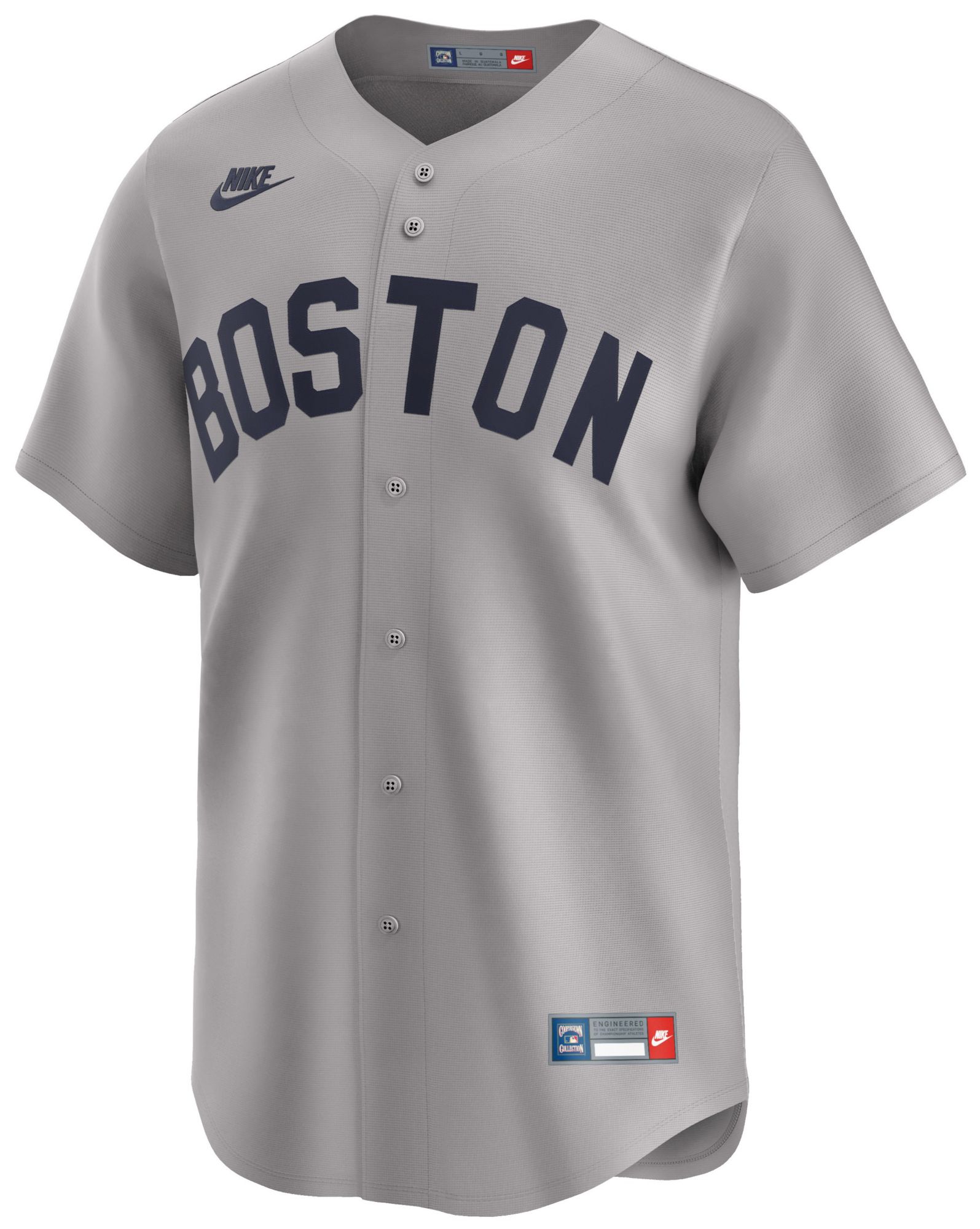 Nike Men's Boston Red Sox Grey Carl Yastrzemski #8 Cooperstown Limited Jersey product image