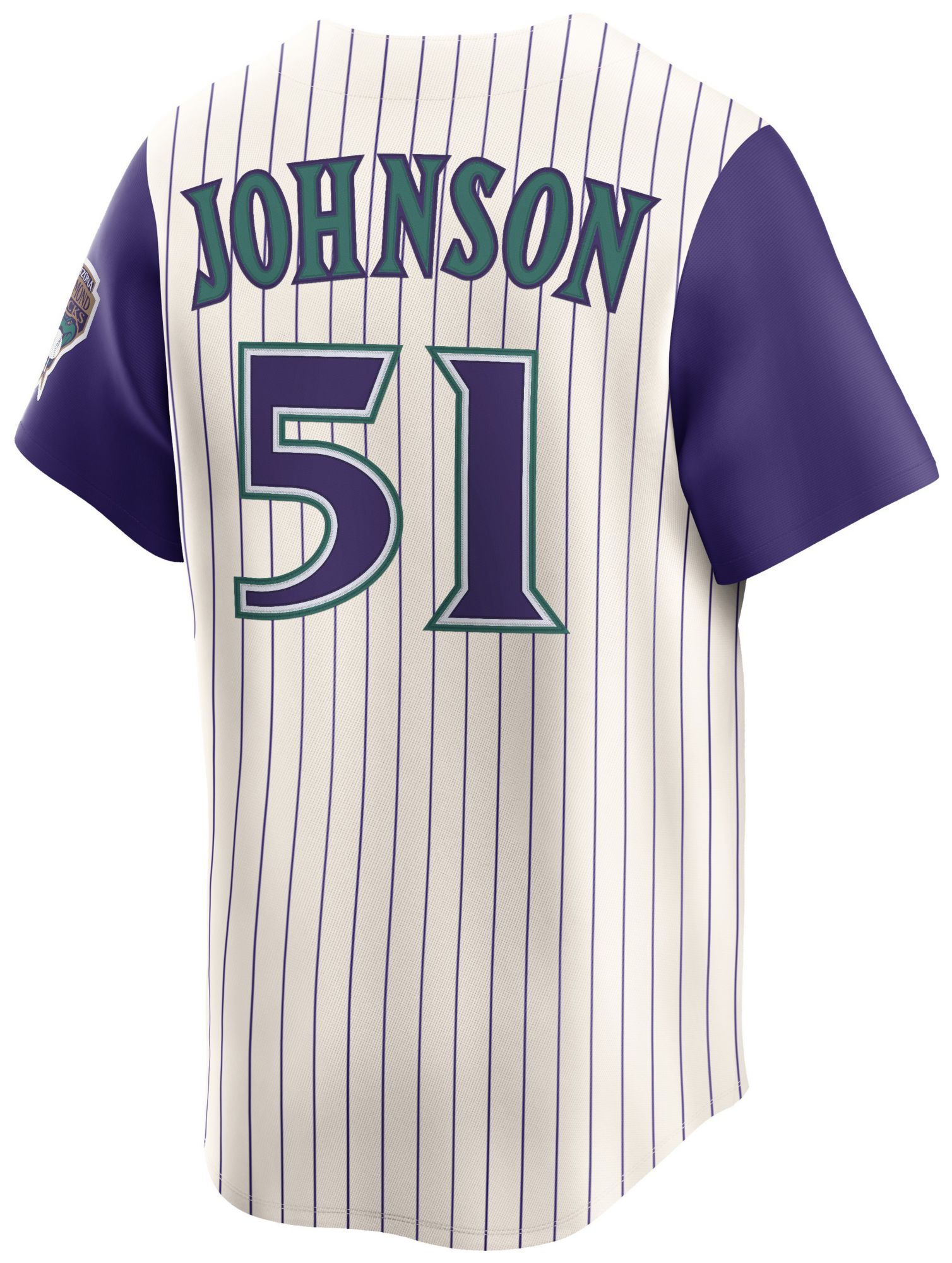 Nike Men's Arizona Diamondbacks Cream Randy Johnson #51 Cooperstown Limited Jersey product image