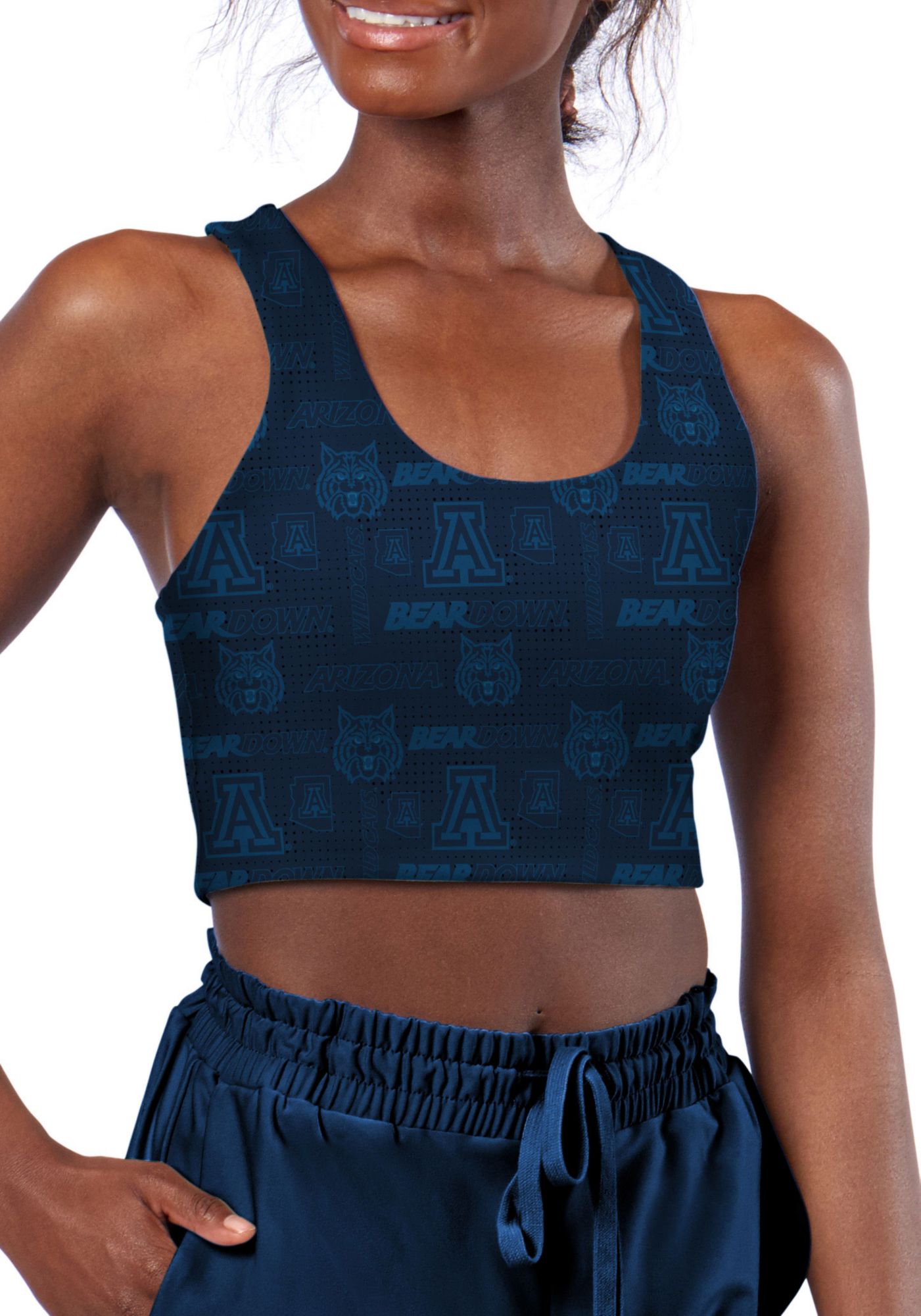 Certo Women's Arizona Wildcats Navy Reversible Sports Bra