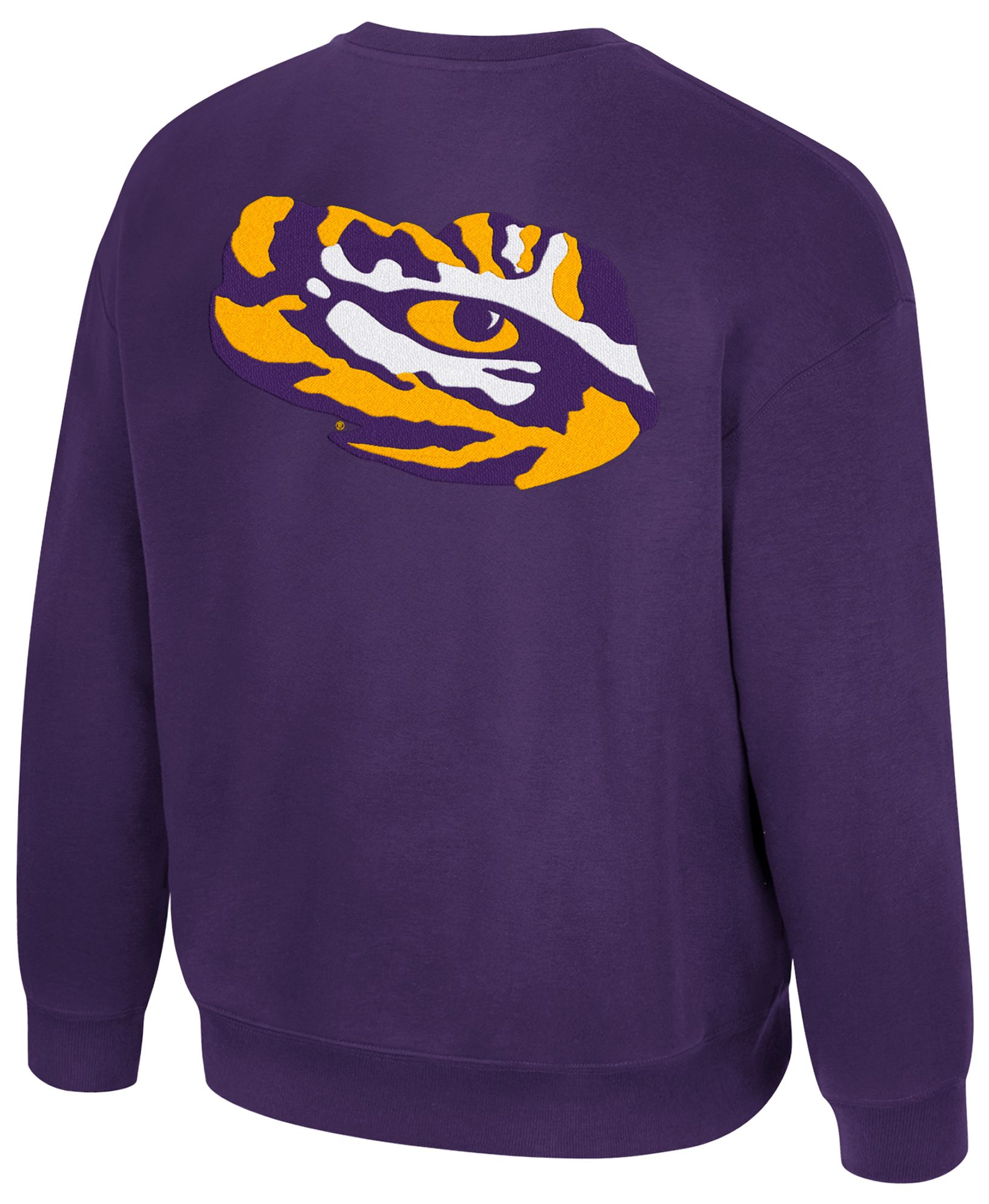 Colosseum Men's LSU Tigers Purple Super-Rich Vintage Crewneck Sweatshirt product image