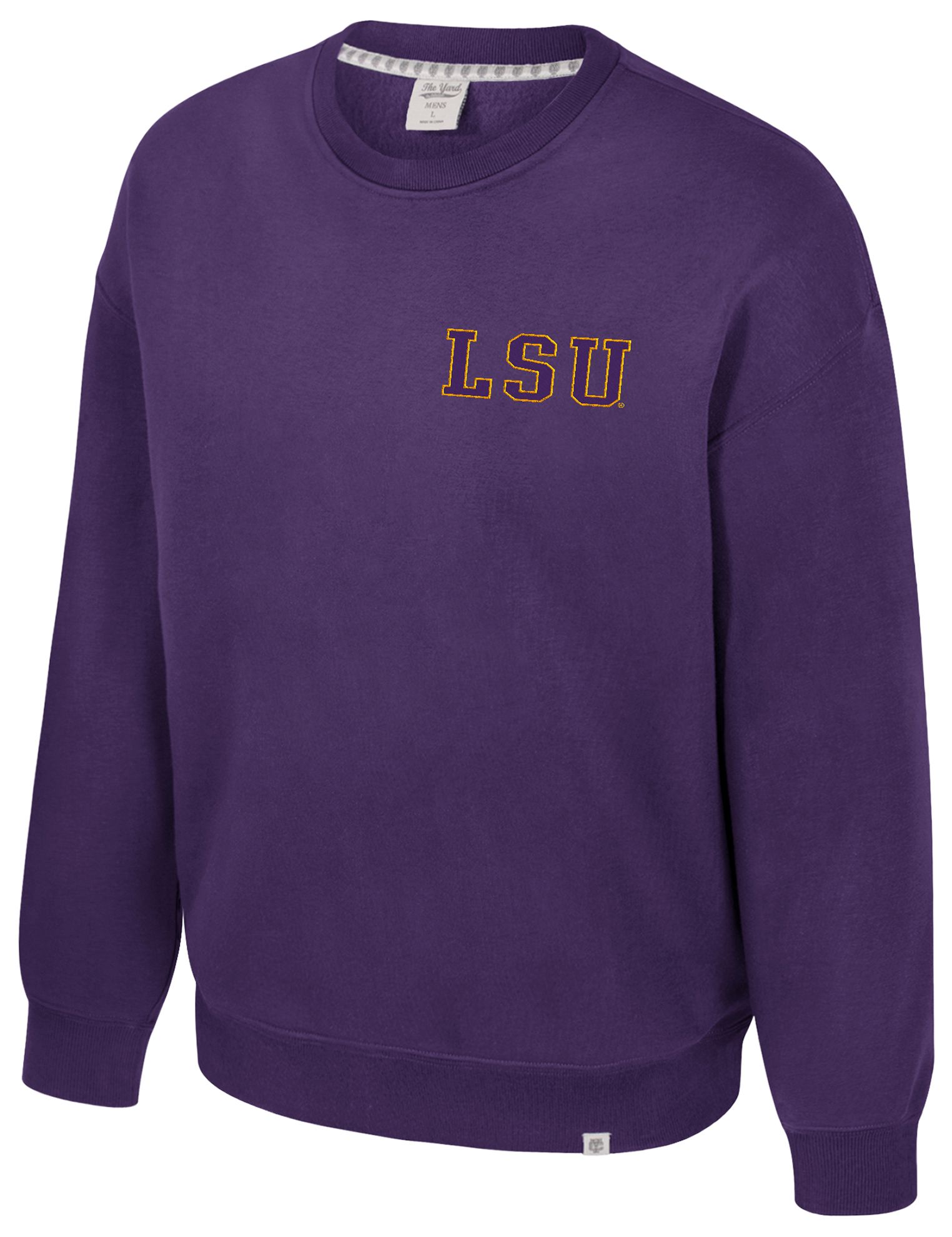 Colosseum Men's LSU Tigers Purple Super-Rich Vintage Crewneck Sweatshirt product image