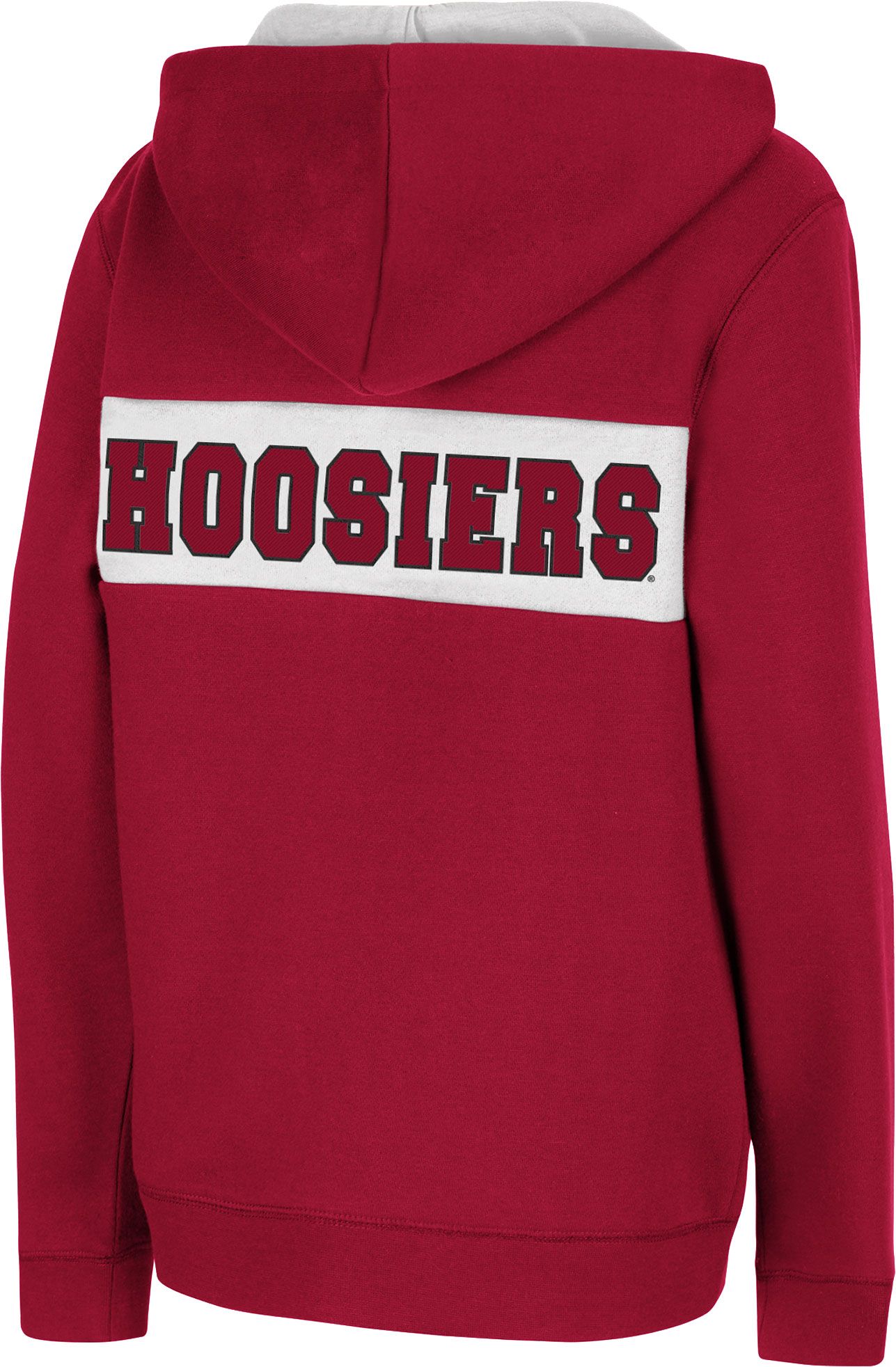 Colosseum Youth Indiana Hoosiers Crimson Woodman Full-Zip Hoodie product image