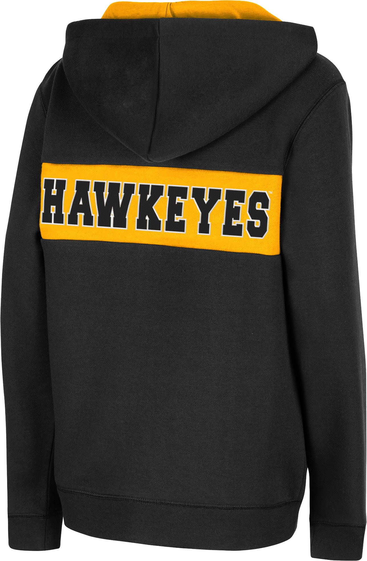 Colosseum Youth Iowa Hawkeyes Black Woodman Full-Zip Hoodie product image