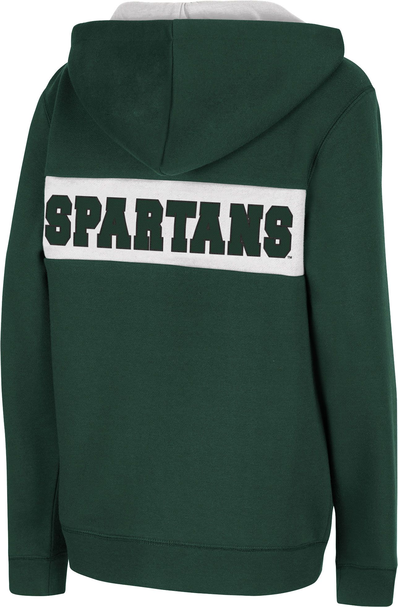Colosseum Youth Michigan State Spartans Green Woodman Full-Zip Hoodie product image
