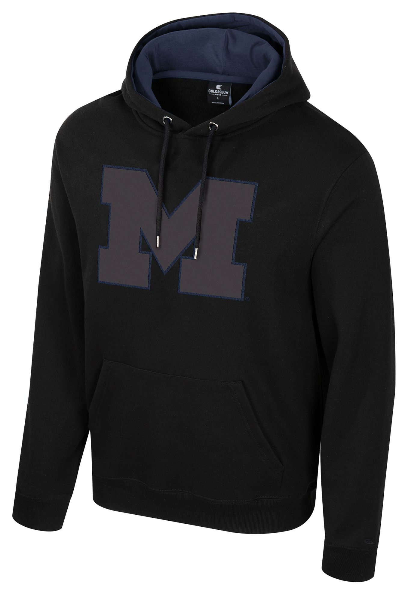 Colosseum Men's Michigan Wolverines Black Bioelectric Fleece Hoodie product image