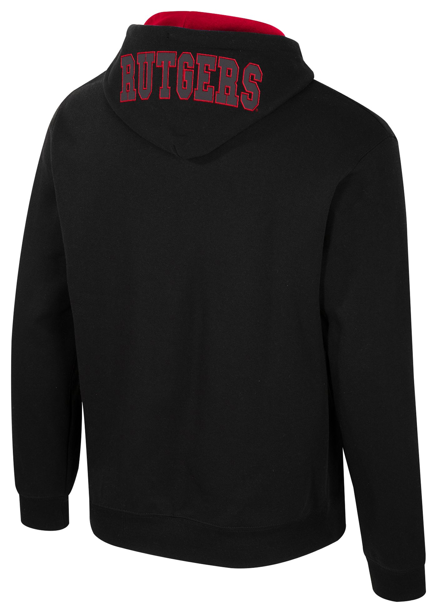Colosseum Men's Rutgers Scarlet Knights Black Bioelectric Fleece Hoodie product image