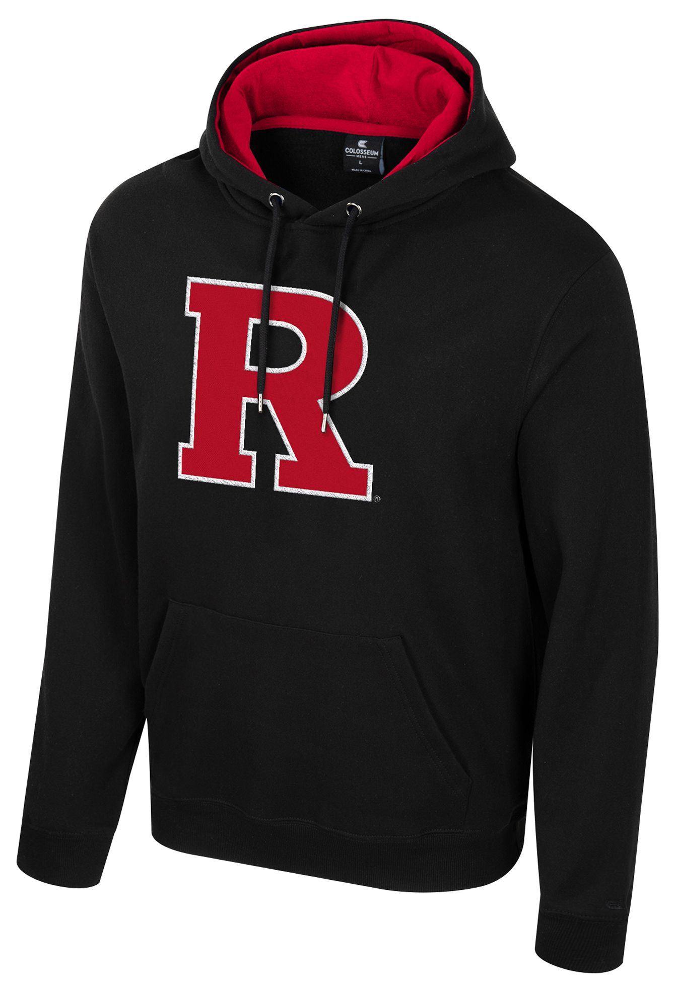 Colosseum Men's Rutgers Scarlet Knights Black Bioelectric Fleece Hoodie product image