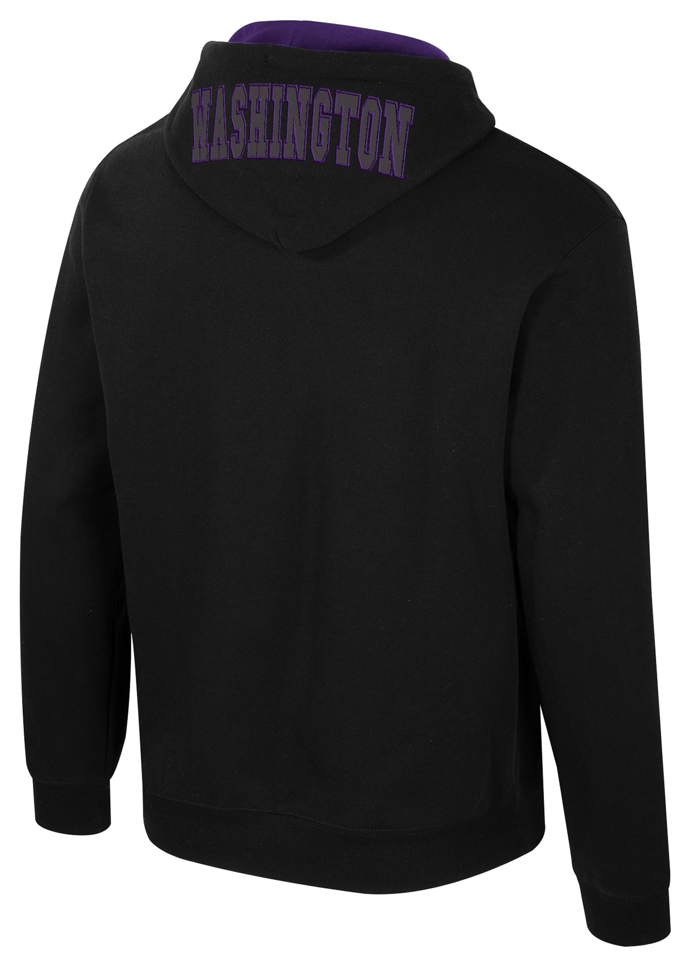 Colosseum Men's Washington Huskies Black Bioelectric Fleece Hoodie product image