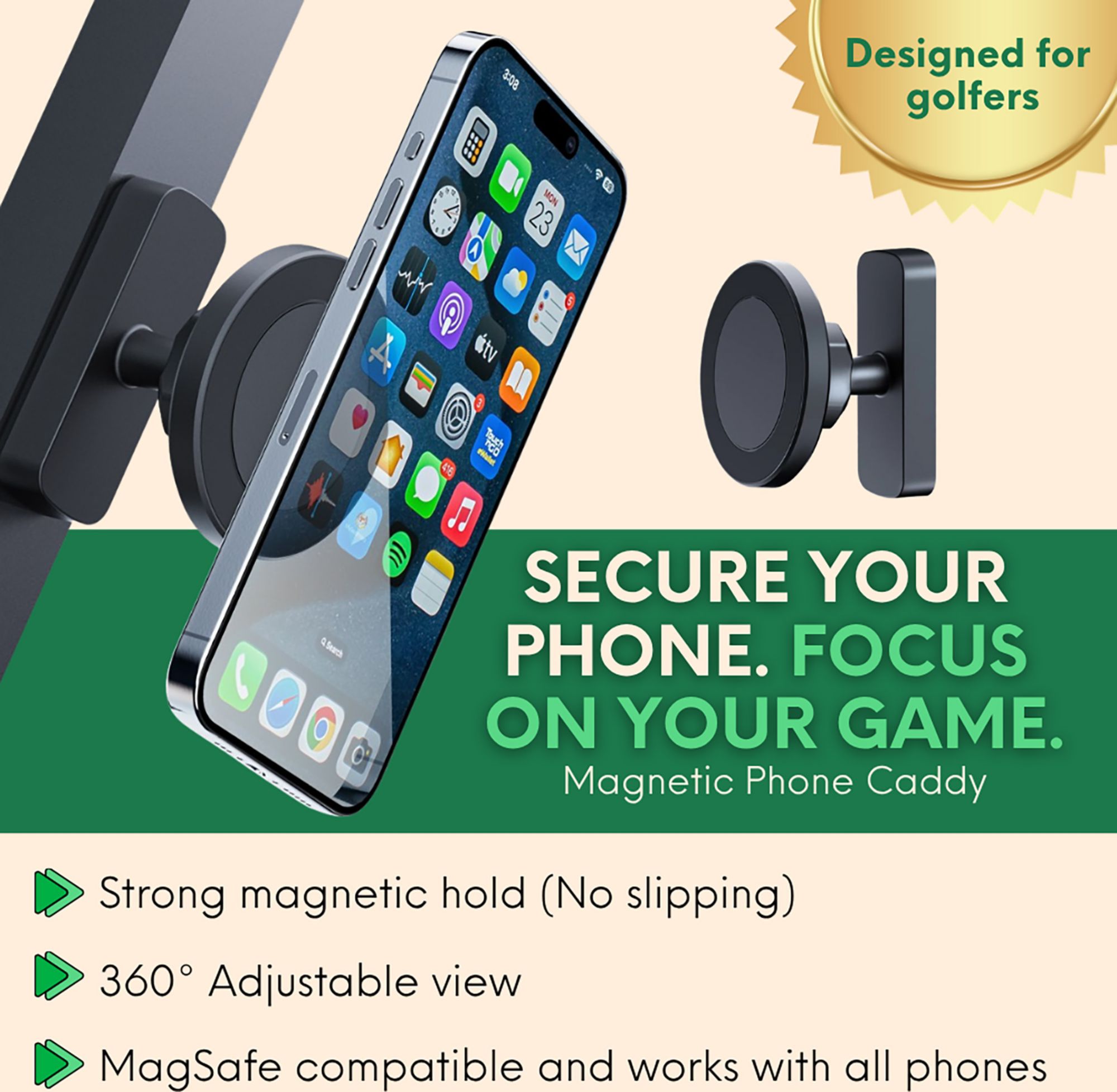 Carry&nbsp;On Golf Magnetic Phone Caddy product image