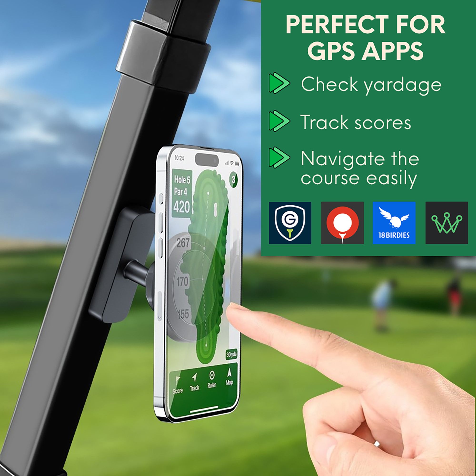 Carry&nbsp;On Golf Magnetic Phone Caddy product image