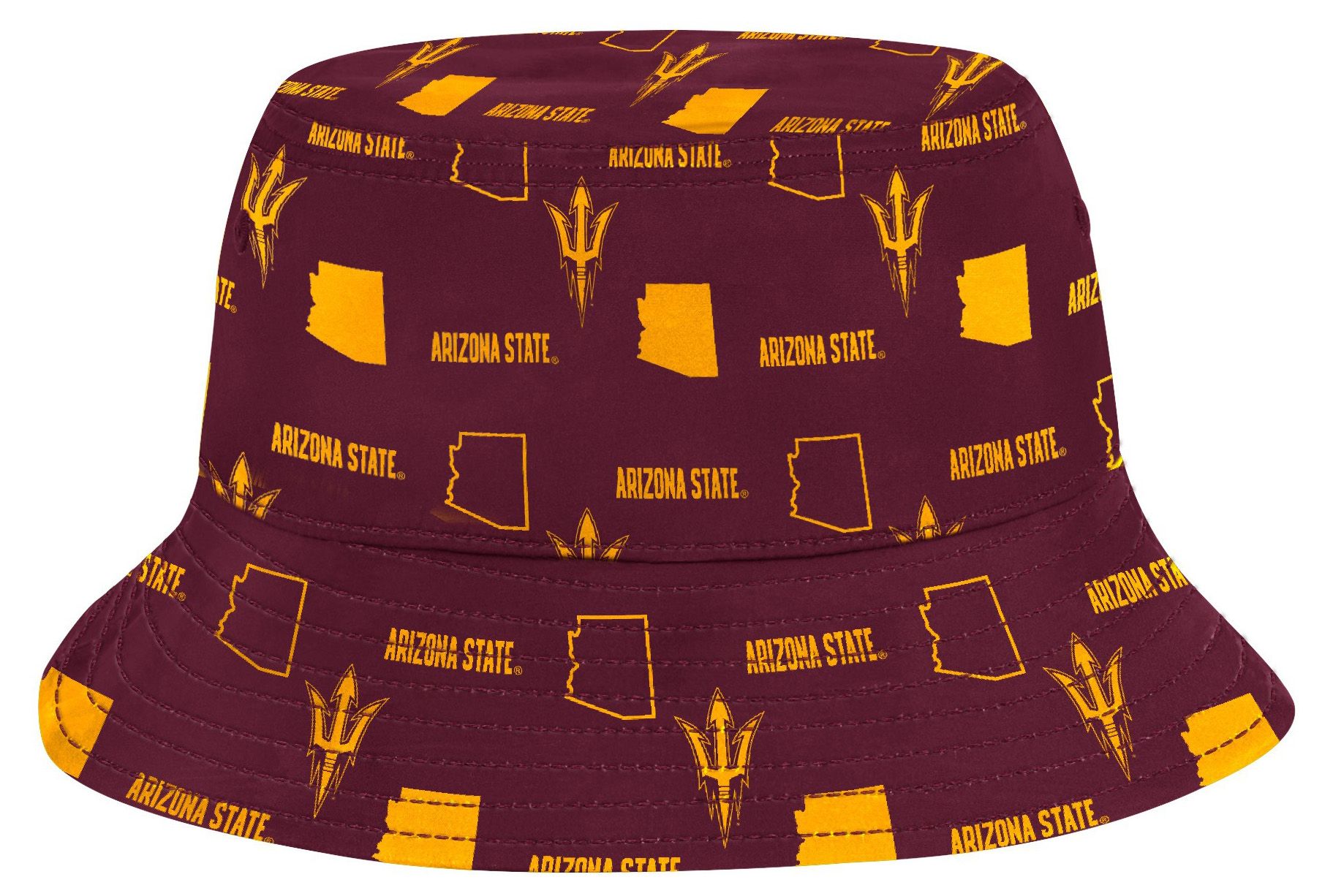Colosseum Adult Arizona State Sun Devils Maroon Truthsayer Reversible Cabana Bucket Hat product image