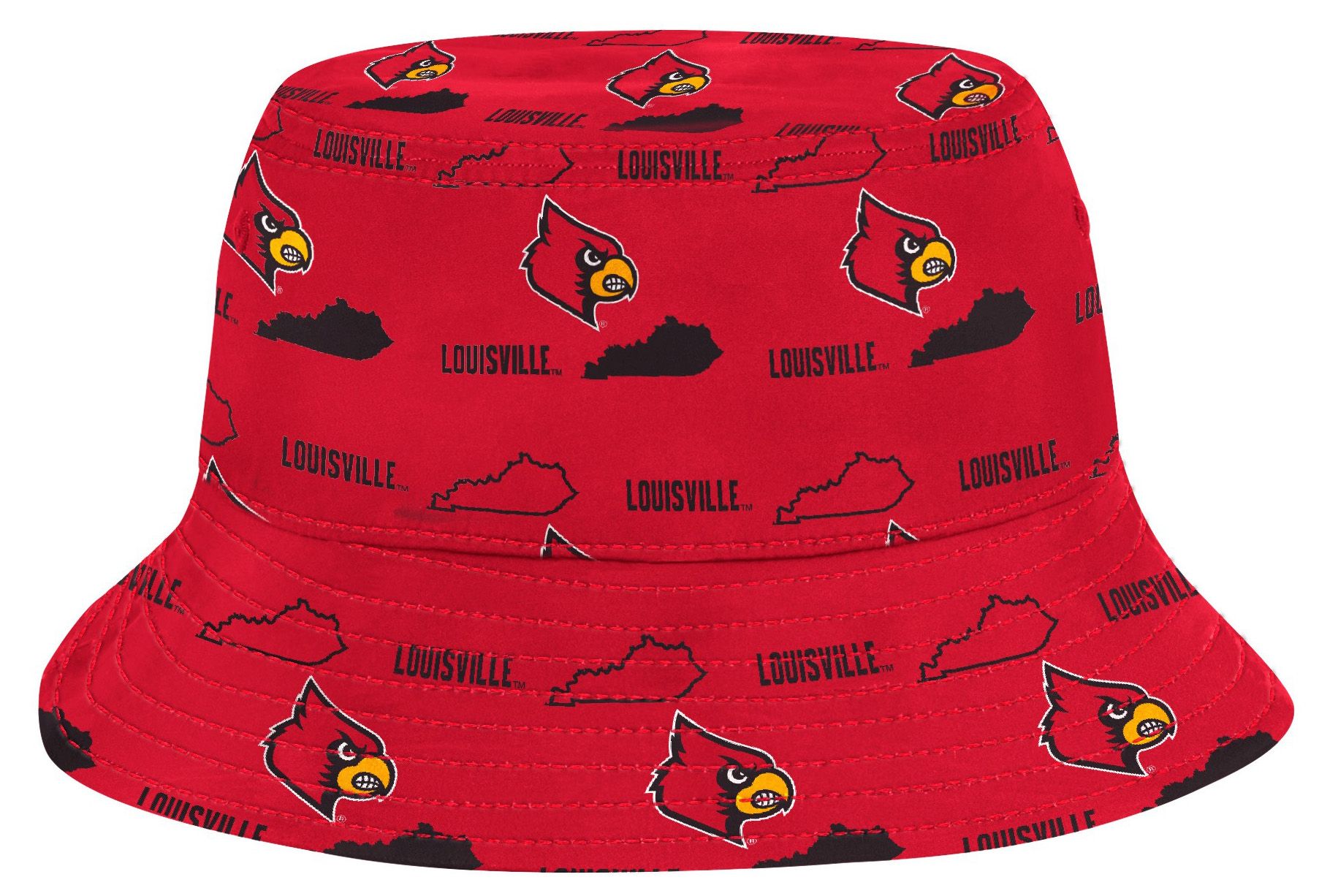 Colosseum Adult Louisville Cardinals Red Truthsayer Reversible Cabana Bucket Hat product image