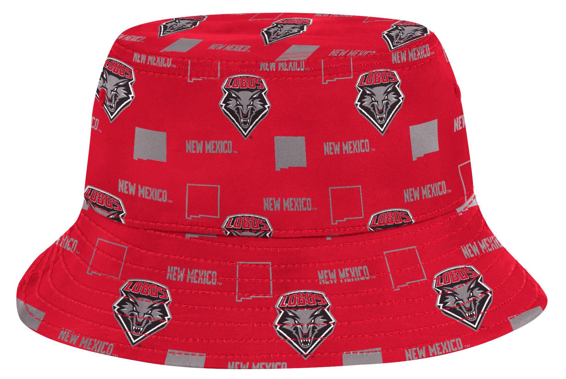 Colosseum Adult New Mexico Lobos Red Truthsayer Reversible Cabana Bucket Hat product image