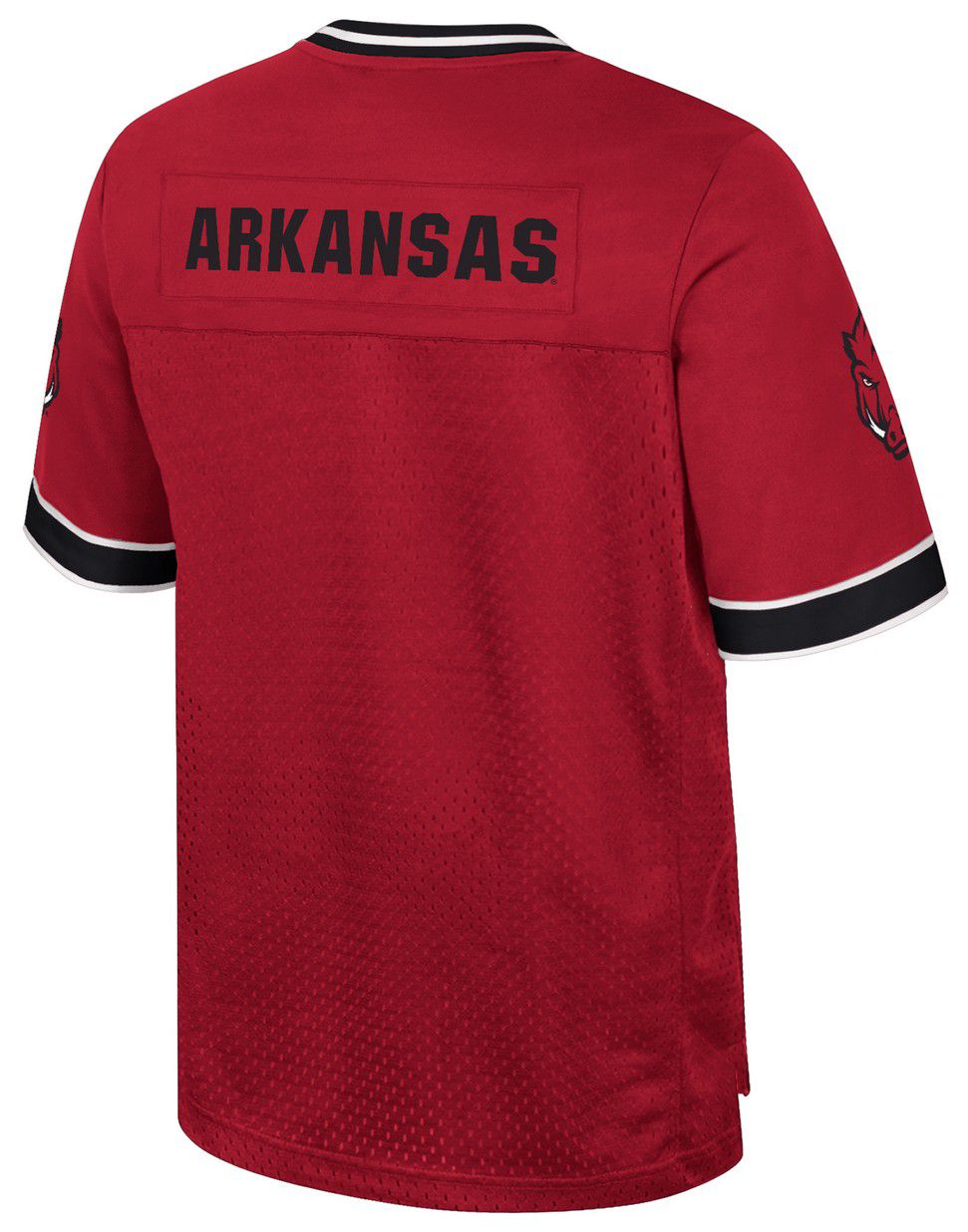 Colosseum Men's Arkansas Razorbacks Cardinal Hits Football Jersey product image