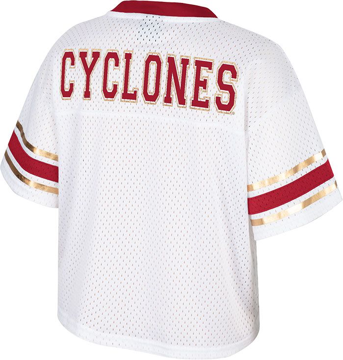 Colosseum Women's Iowa State Cyclones White Cropped Jersey