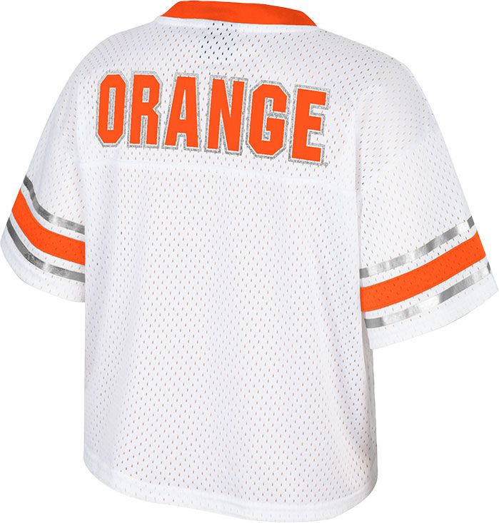 Colosseum Women's Syracuse Orange White Cropped Jersey