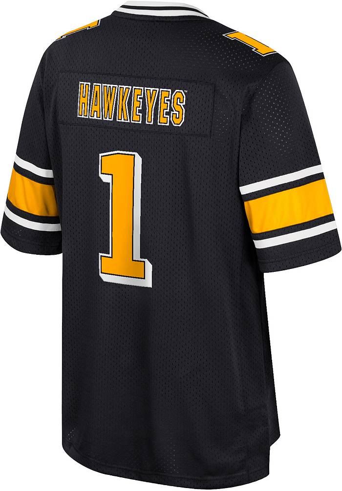 Youth Nike #1 Black Iowa Hawkeyes Untouchable Football Jersey