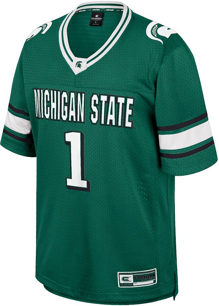 Youth Nike #1 Green Michigan State Spartans Team Replica Basketball Jersey Size: Medium