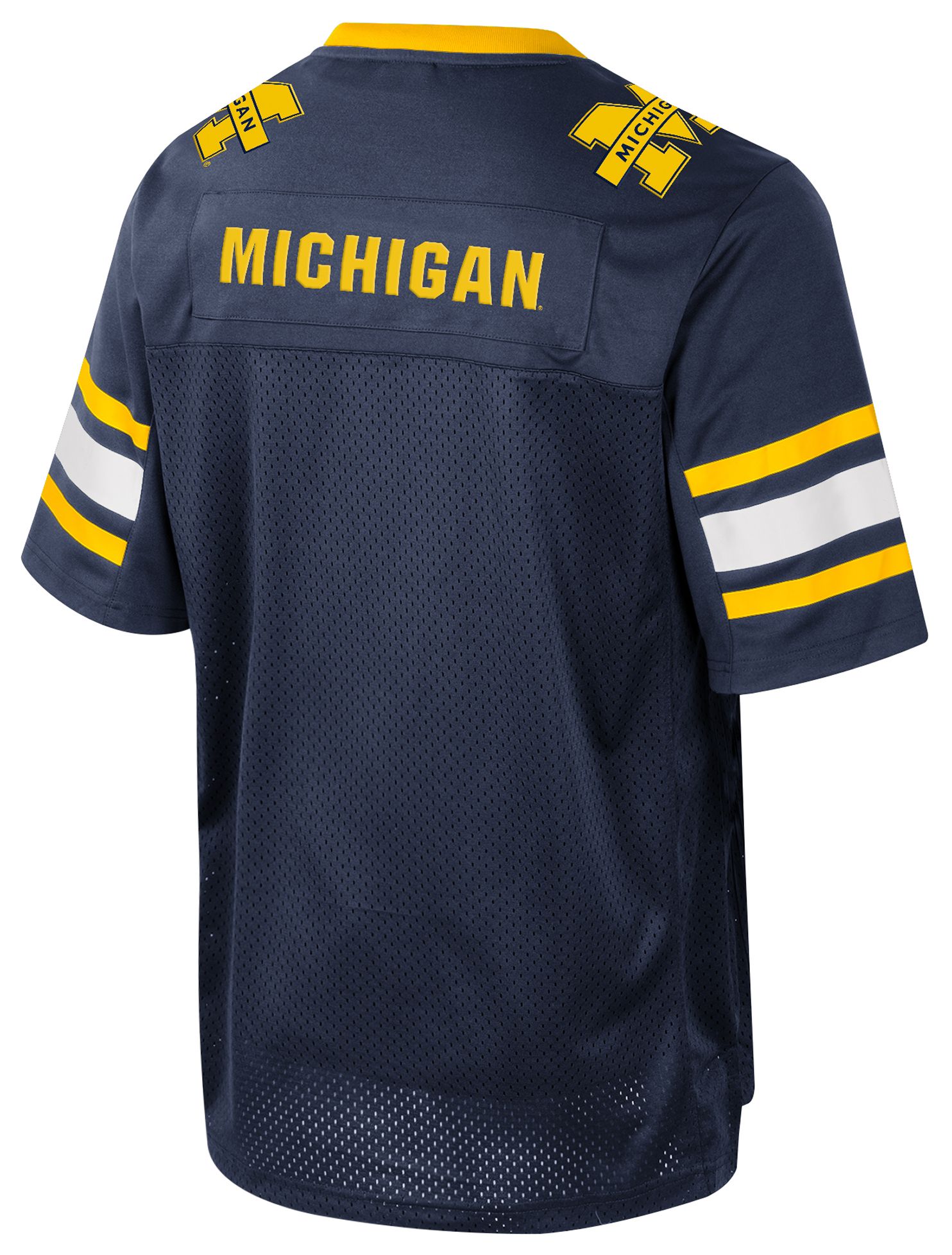 Colosseum Youth Michigan Wolverines Navy Field Time Football Jersey