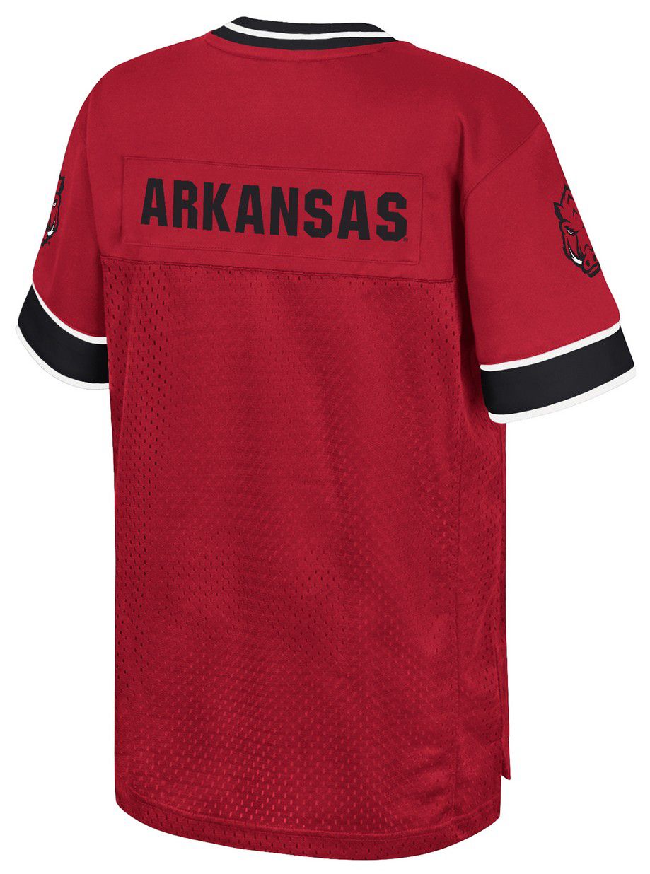 Colosseum Youth Arkansas Razorbacks Cardinal Football Jersey product image