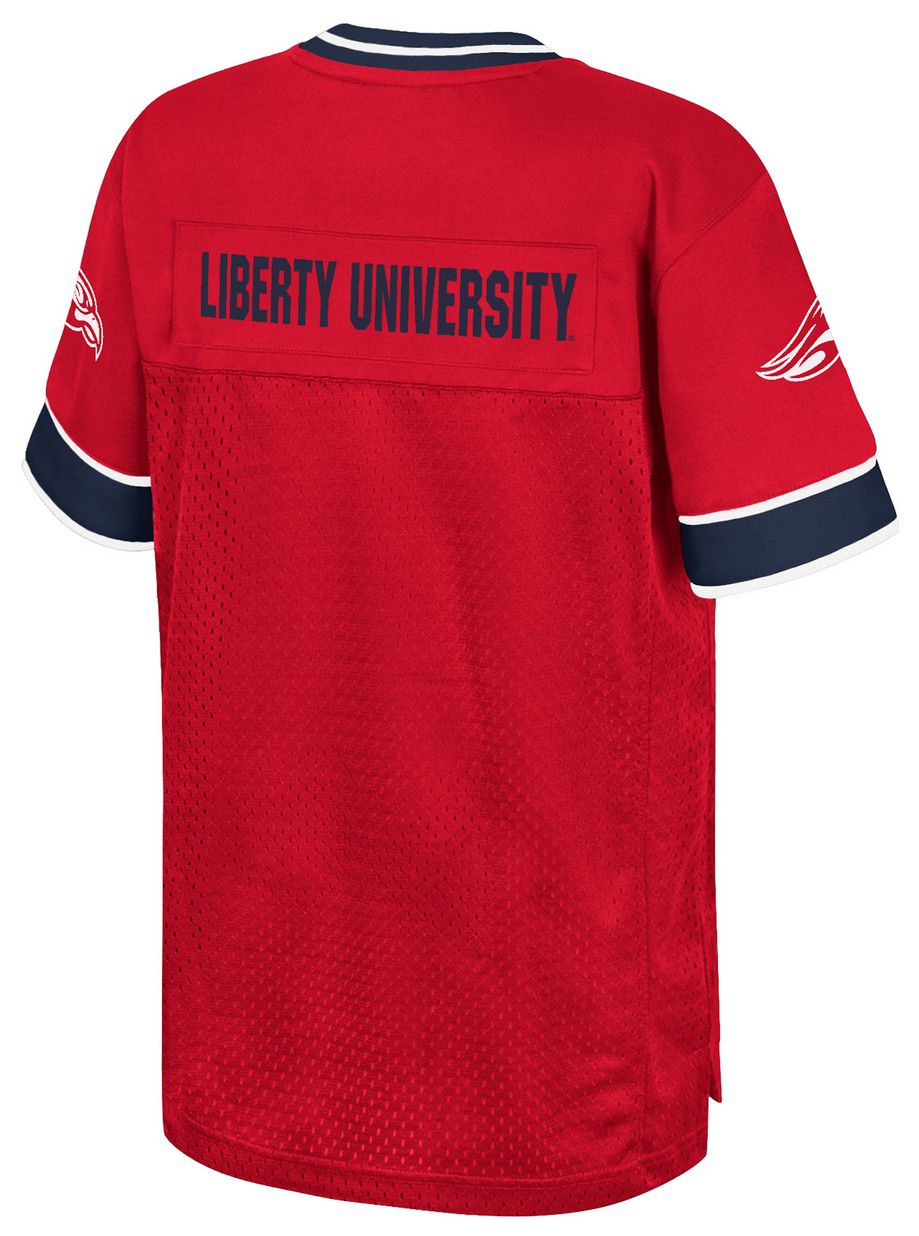 Colosseum Youth Liberty Flames Red Football Jersey product image