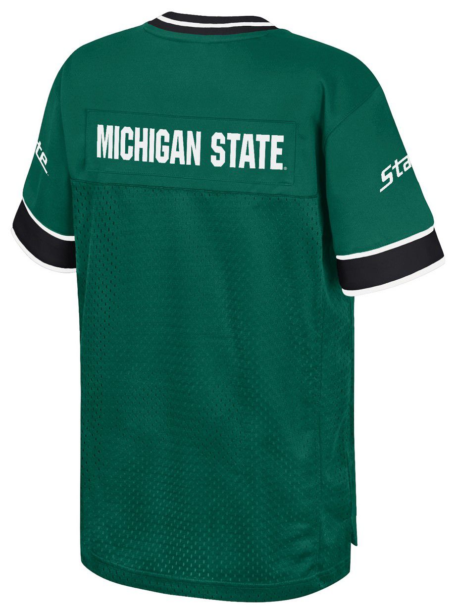 Colosseum Youth Michigan State Spartans Green Football Jersey product image