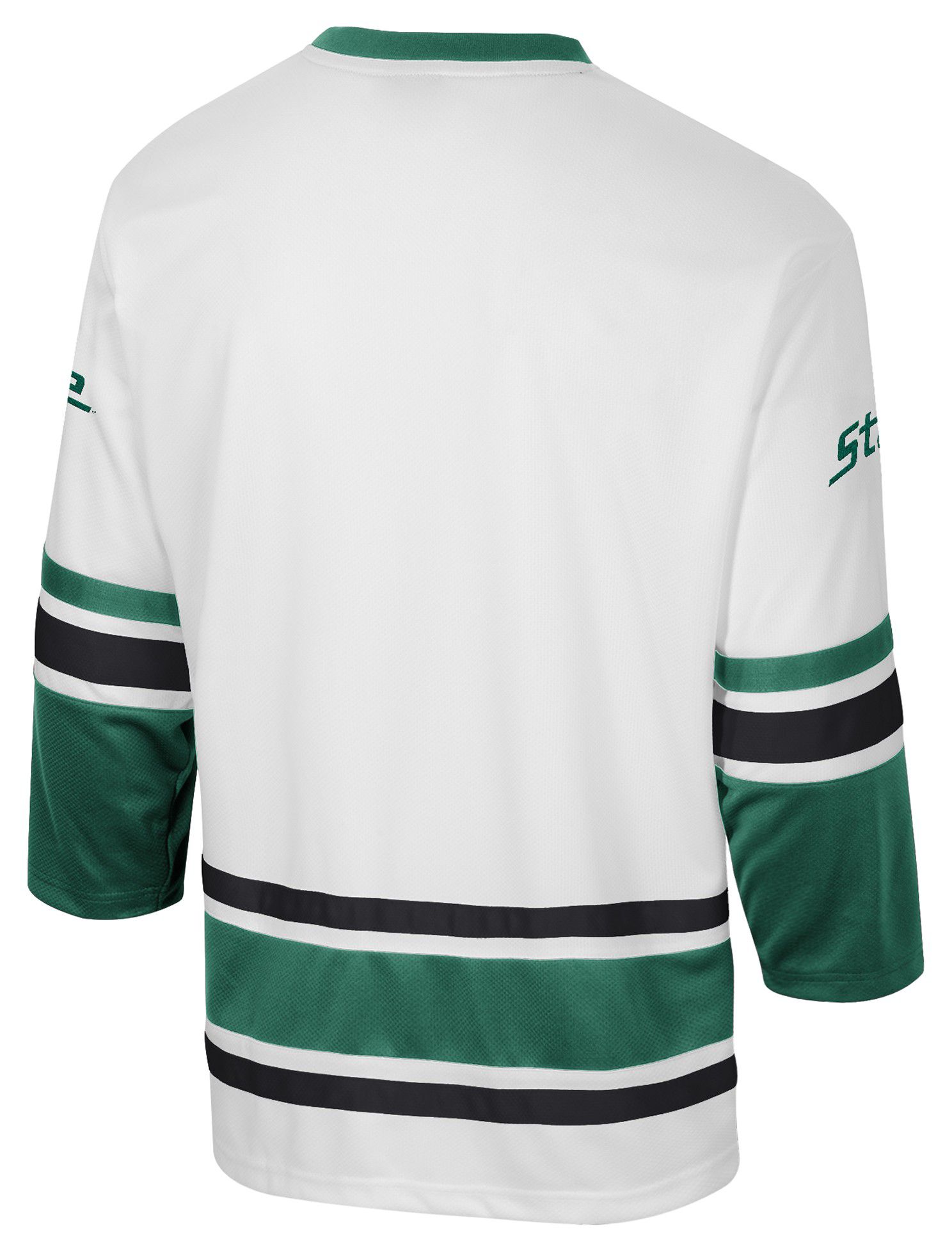 Colosseum Men's Michigan State Spartans Cream Puck Proud Hockey Jersey product image