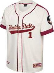 Colosseum Men's Florida State Seminoles White Grit Replica Baseball Jersey product image