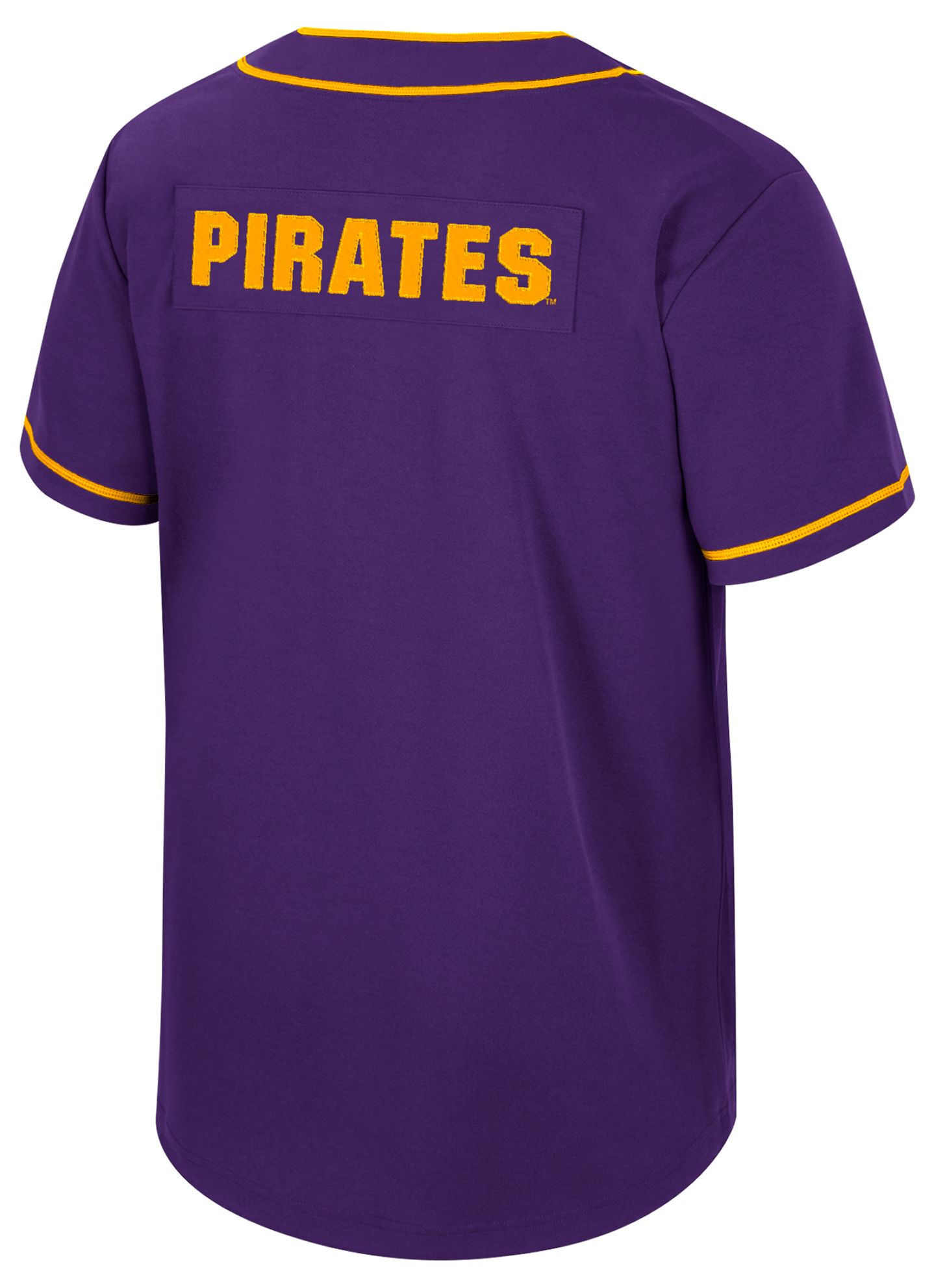 Colosseum Men's East Carolina Pirates Purple Replica Baseball Jersey product image