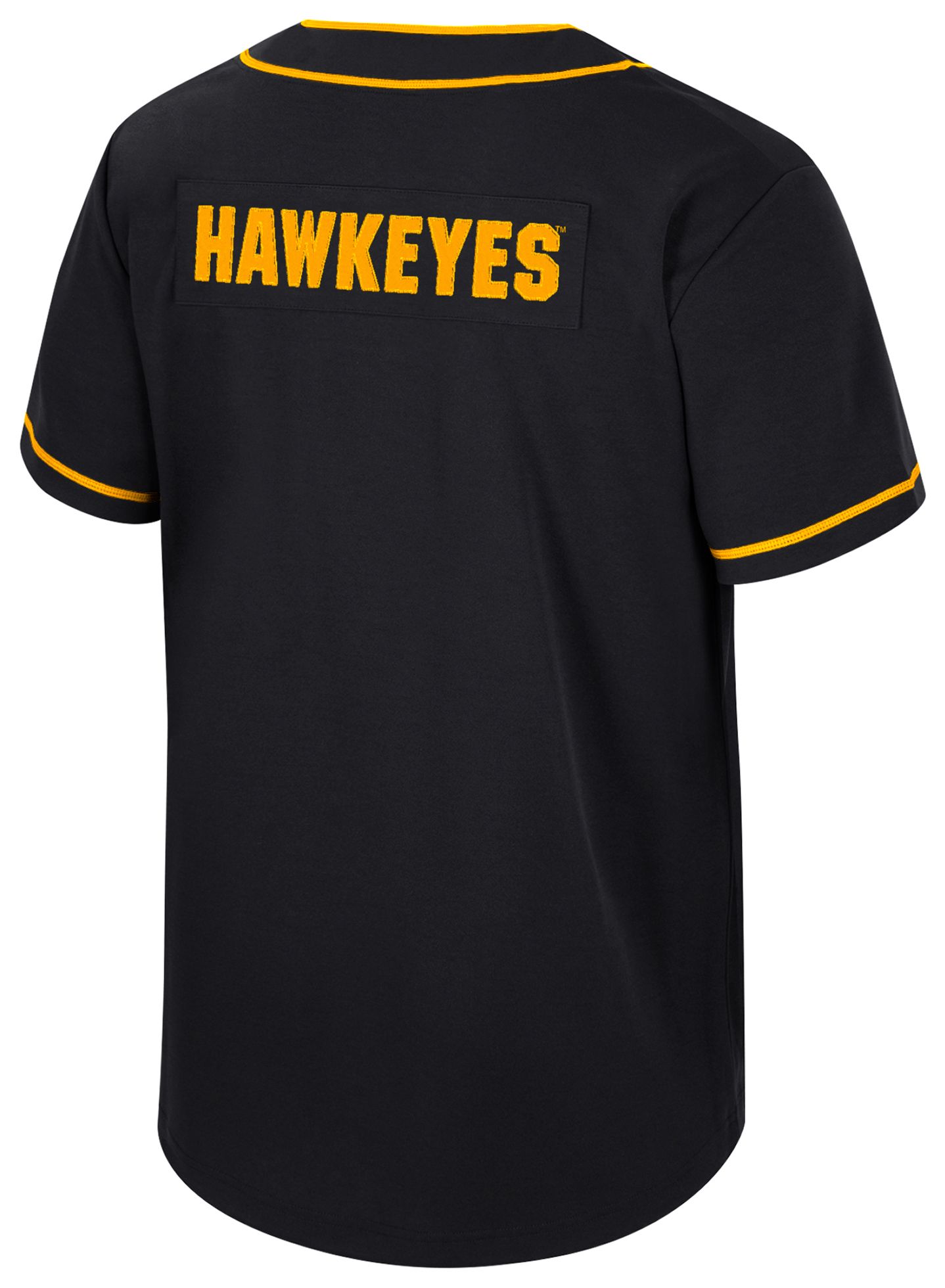 Colosseum Men's Iowa Hawkeyes Black Replica Baseball Jersey product image
