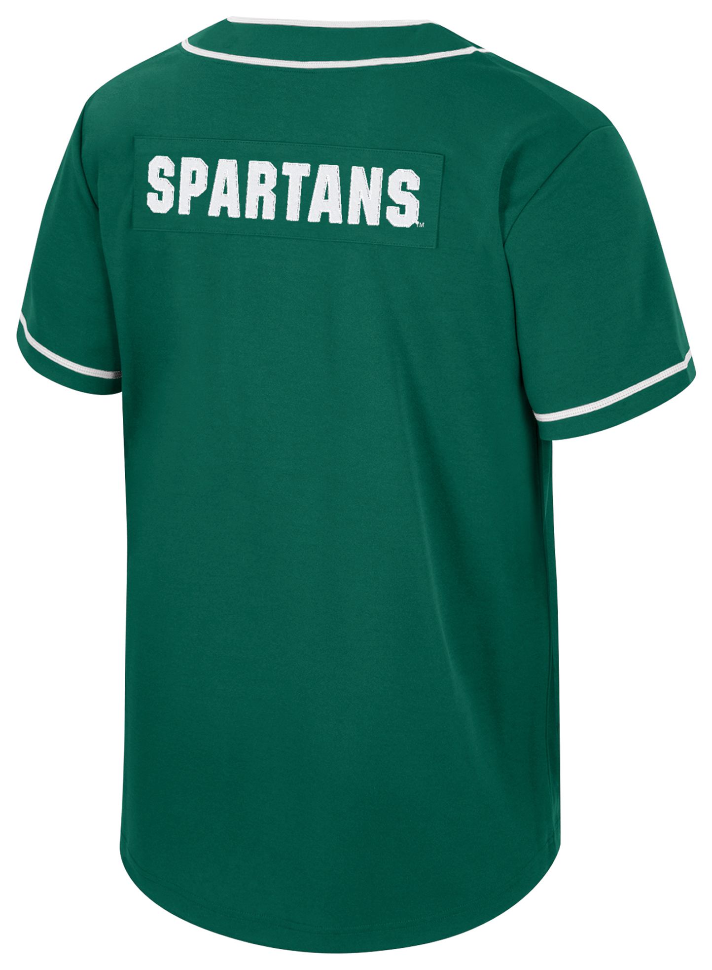 Colosseum Men's Michigan State Spartans Green Replica Baseball Jersey product image