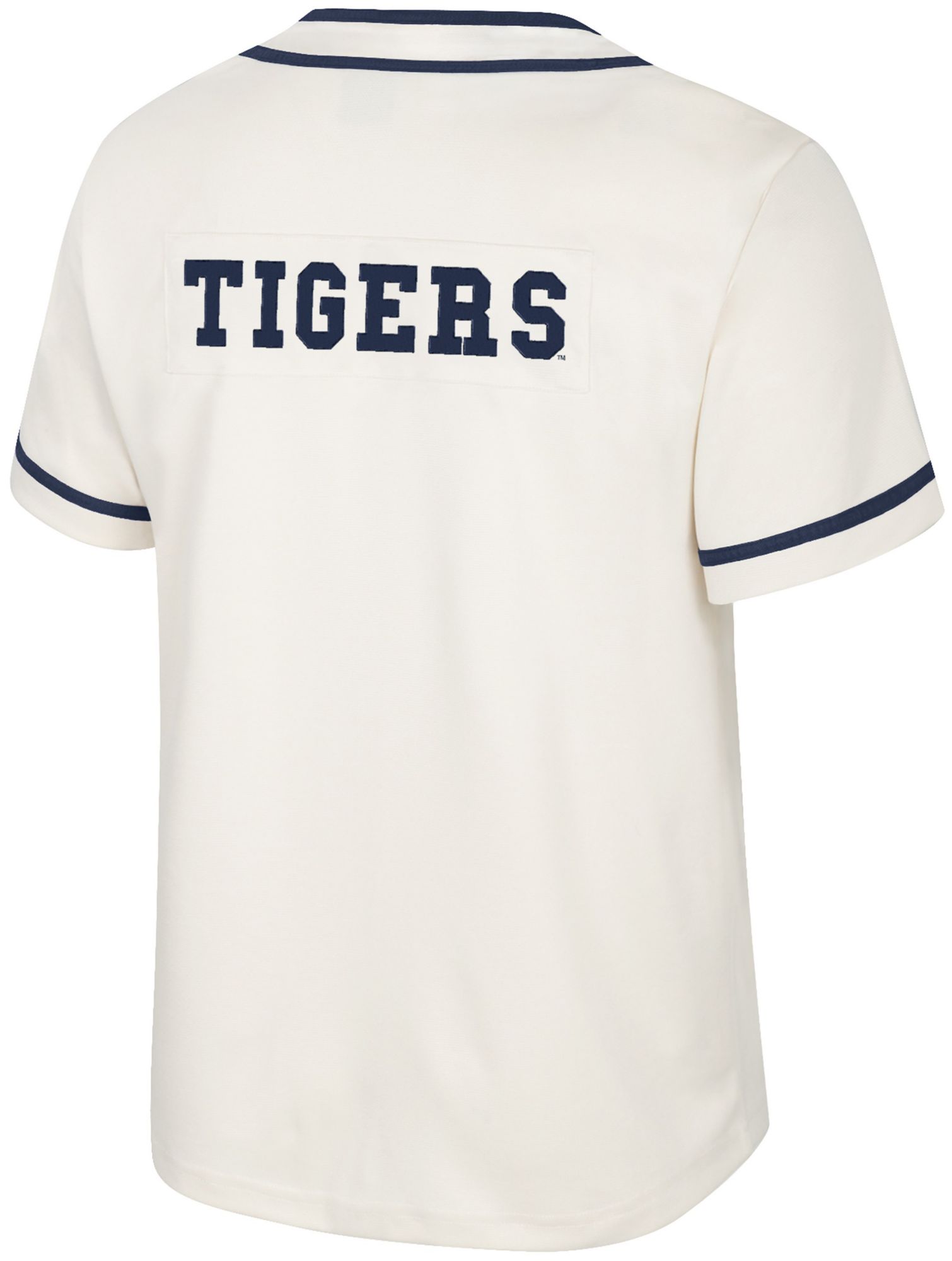 Colosseum Men's Auburn Tigers Cream Hunter Seeker Baseball Jersey product image