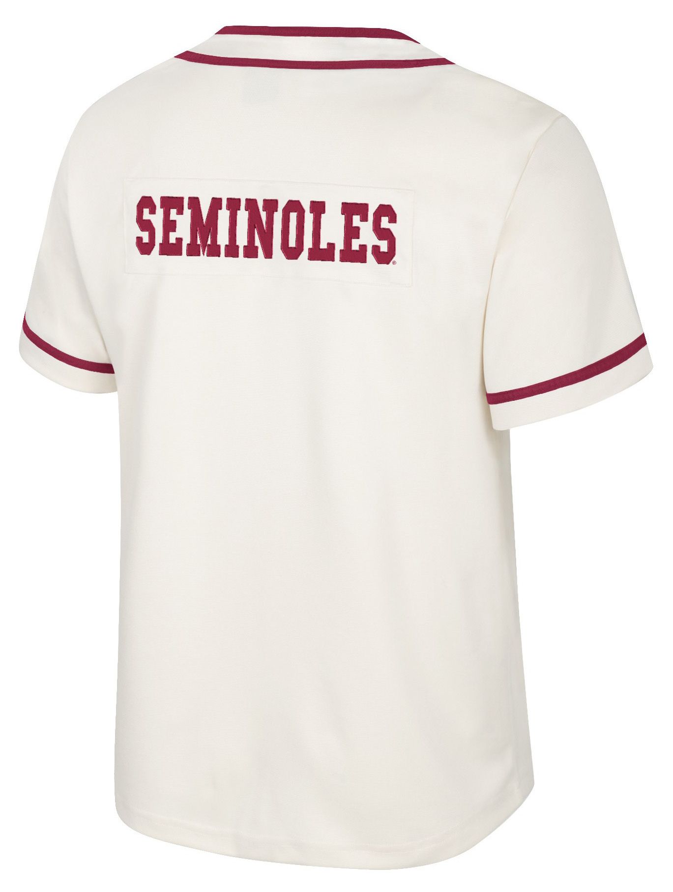 Colosseum Men's Florida State Seminoles Cream Hunter Seeker Baseball Jersey product image