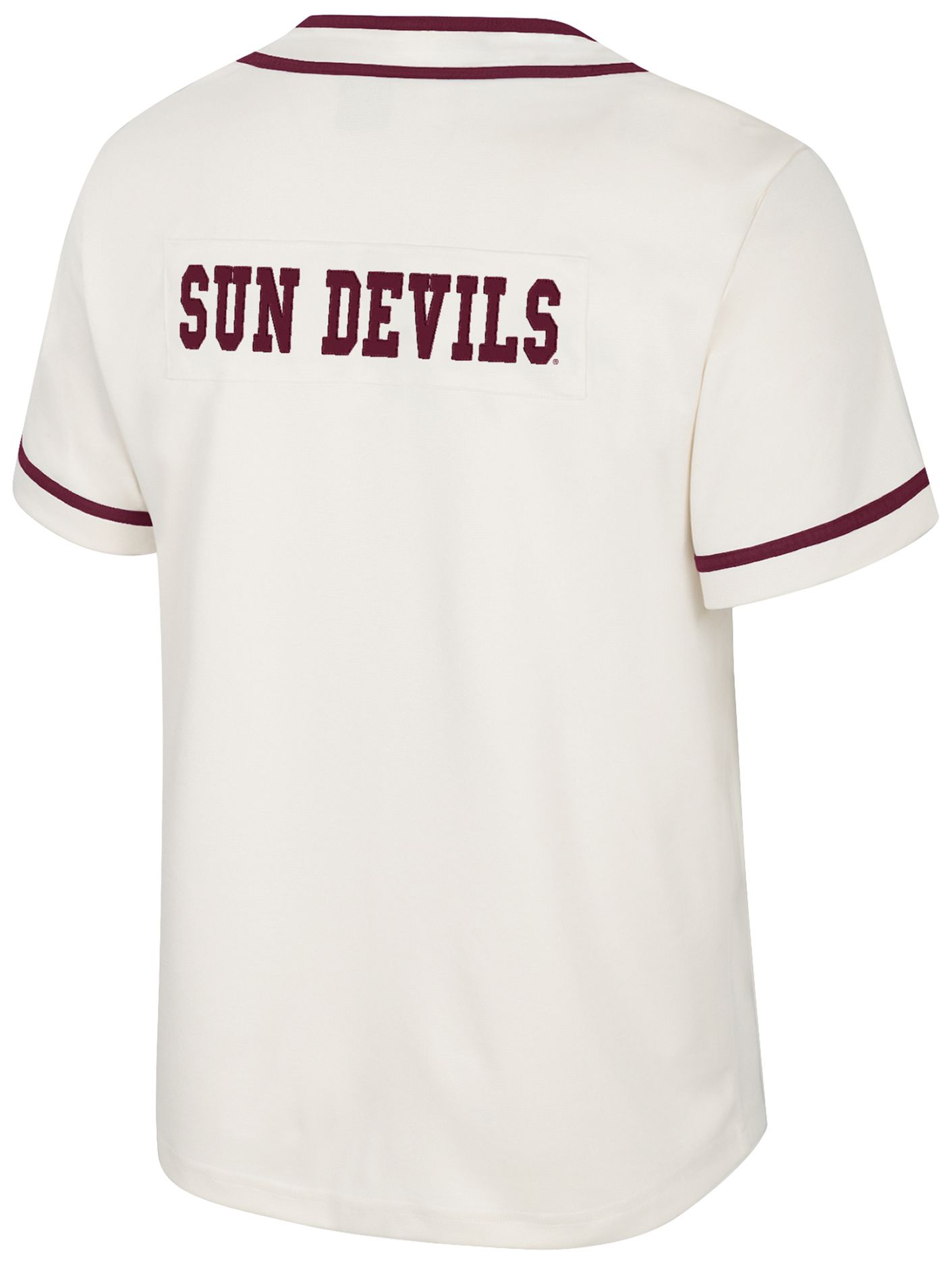 Colosseum Youth Arizona State Sun Devils Cream Hunter Seeker Baseball Jersey product image