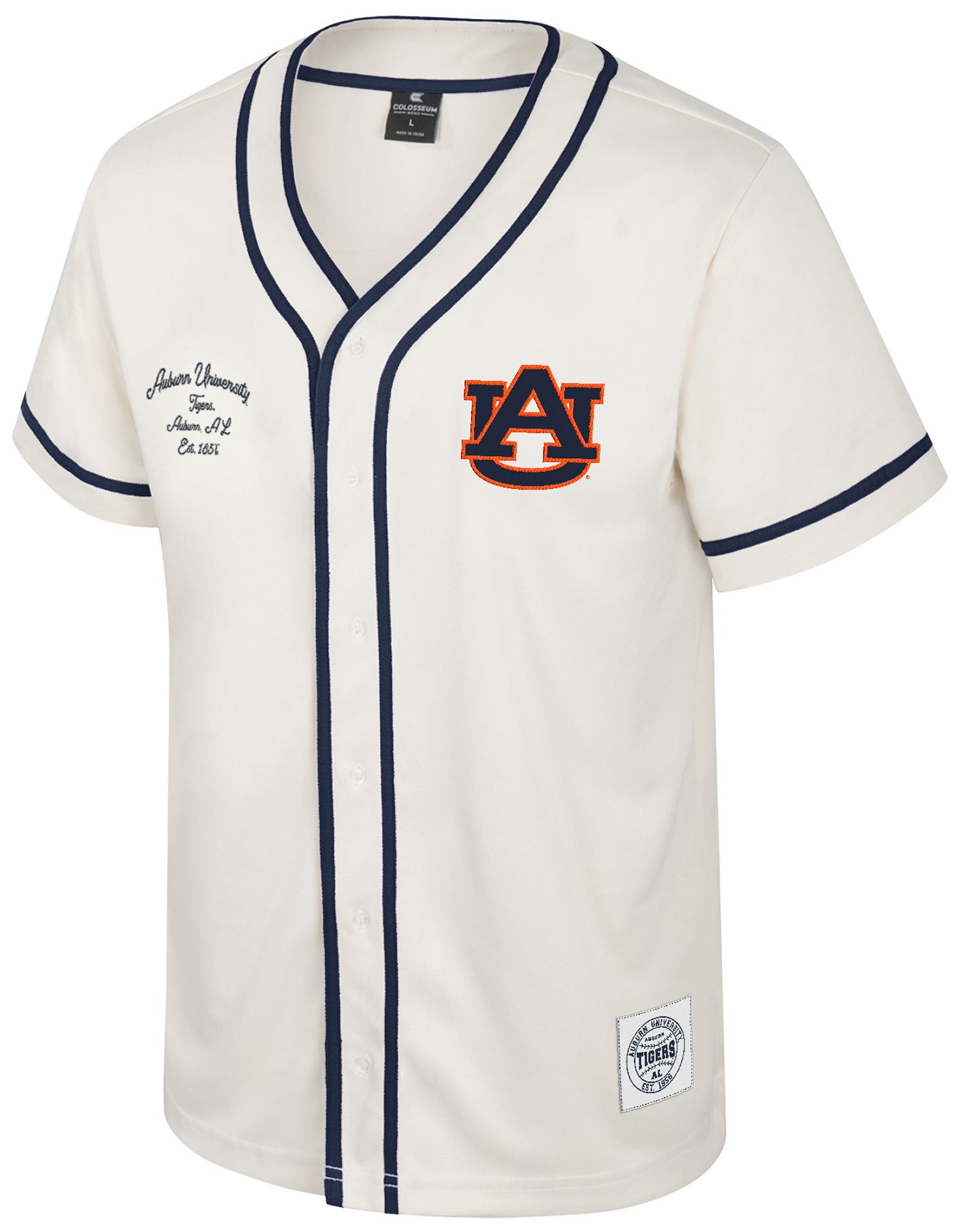 Colosseum Youth Auburn Tigers Cream Hunter Seeker Baseball Jersey product image