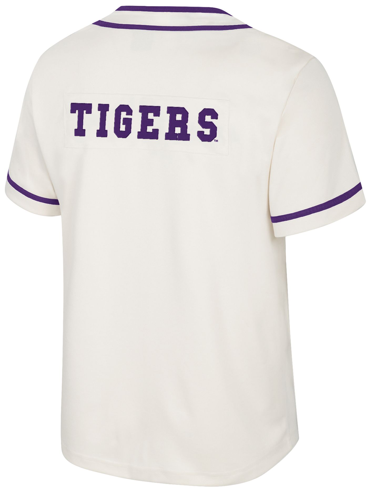 Colosseum Youth LSU Tigers Cream Hunter Seeker Baseball Jersey product image