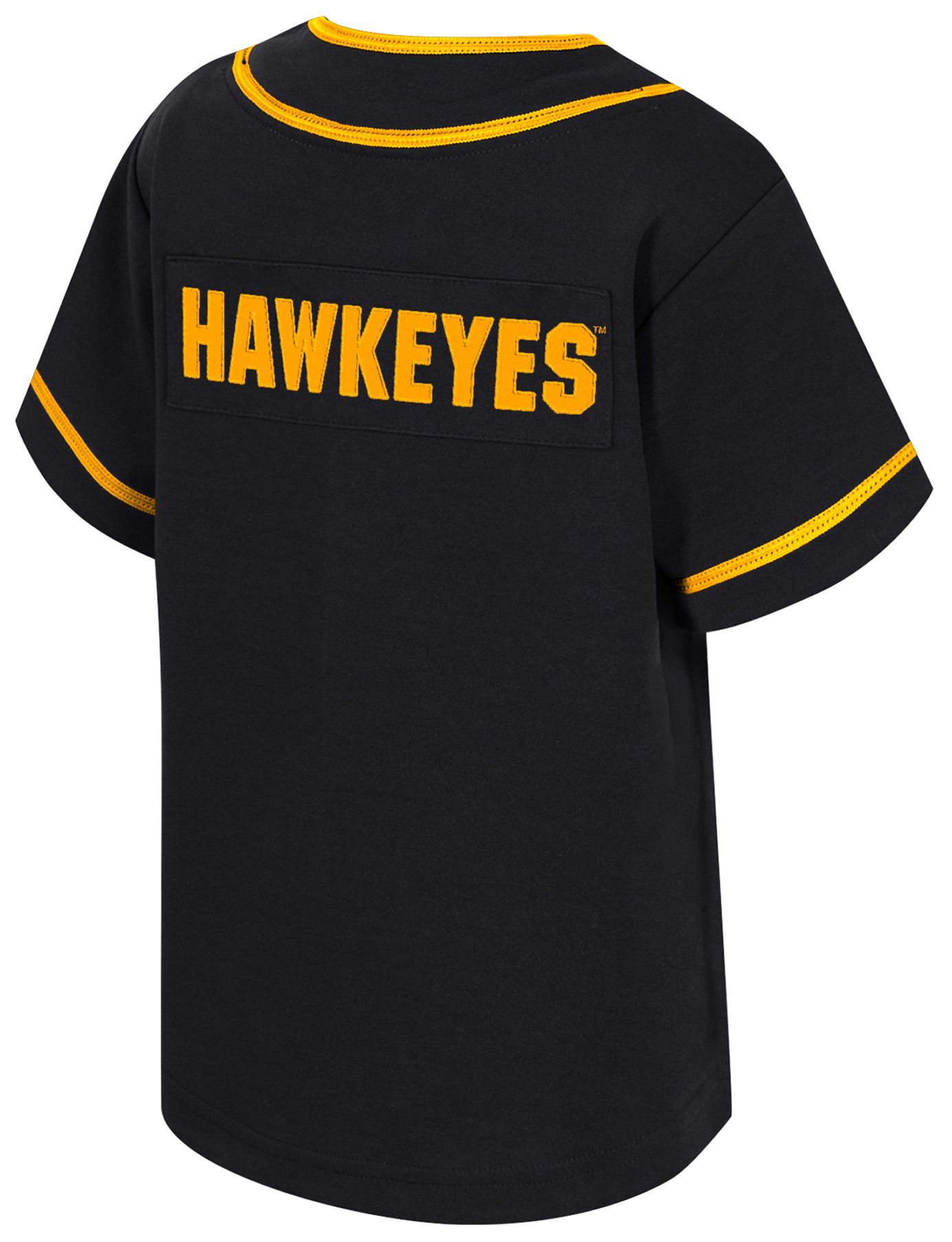 Colosseum Toddler Iowa Hawkeyes Black Baseball Jersey product image