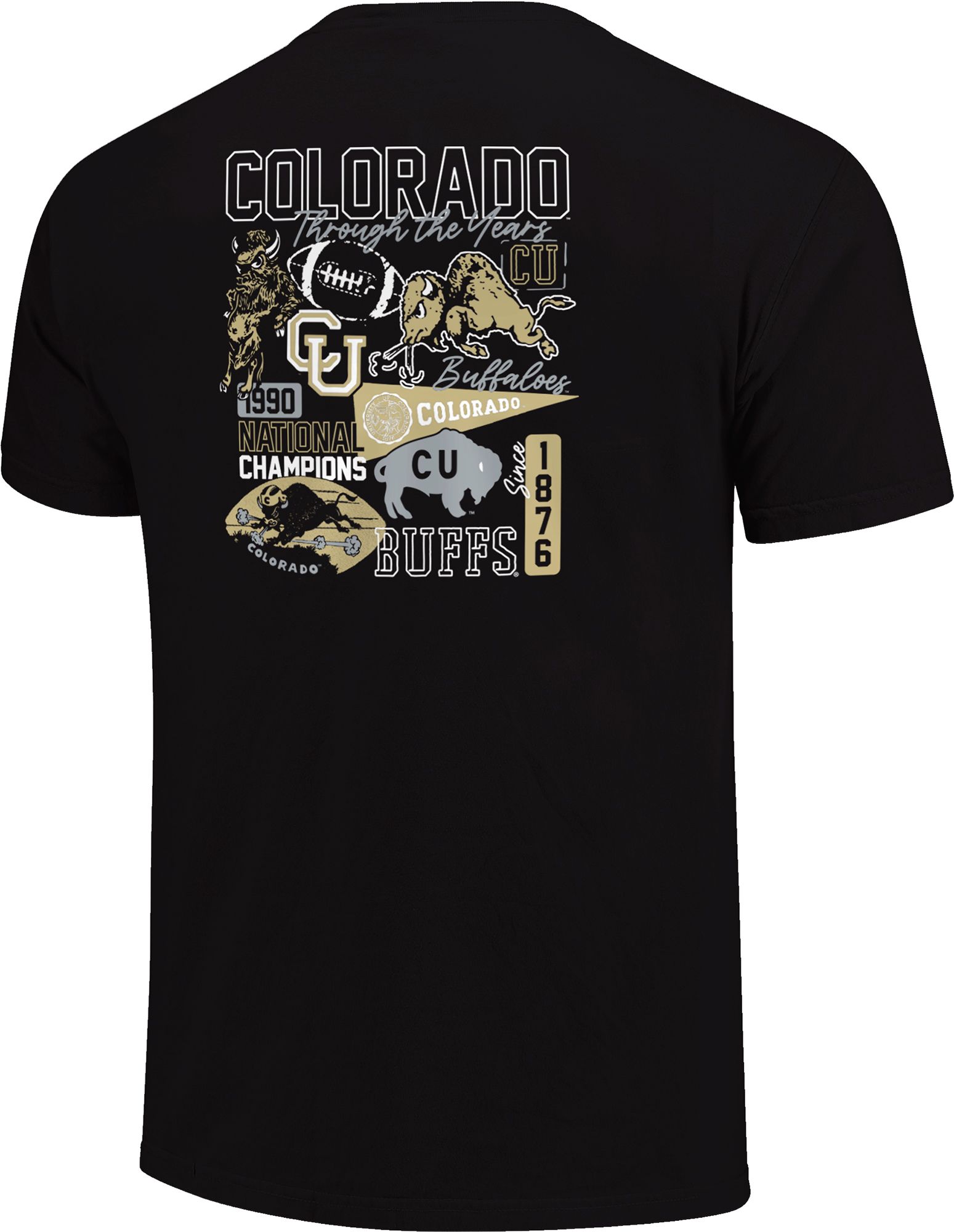 Image One Adult Colorado Buffaloes Black The Years T-Shirt product image