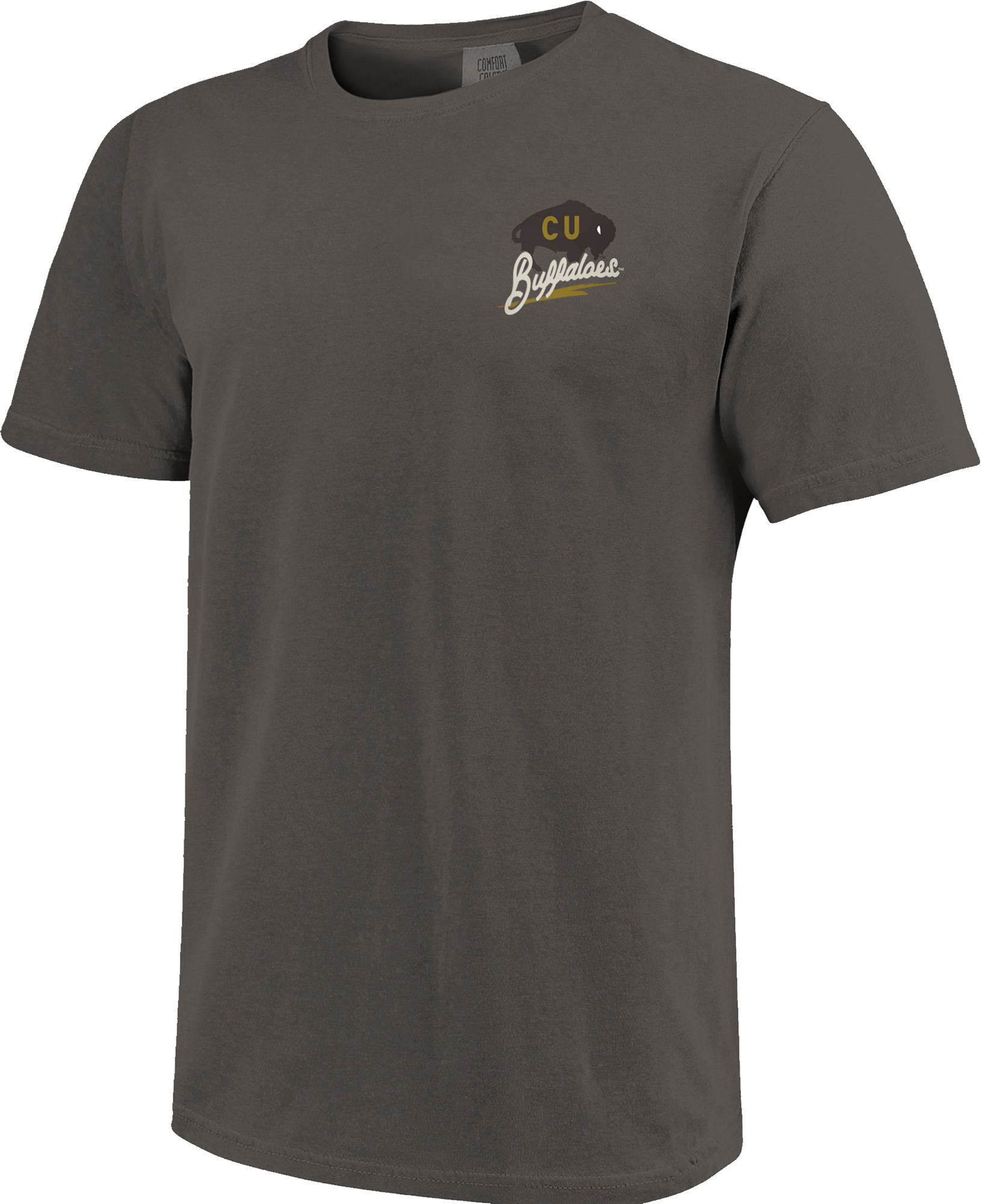 Image One Adult Colorado Buffaloes Grey Vintage Script T-Shirt product image