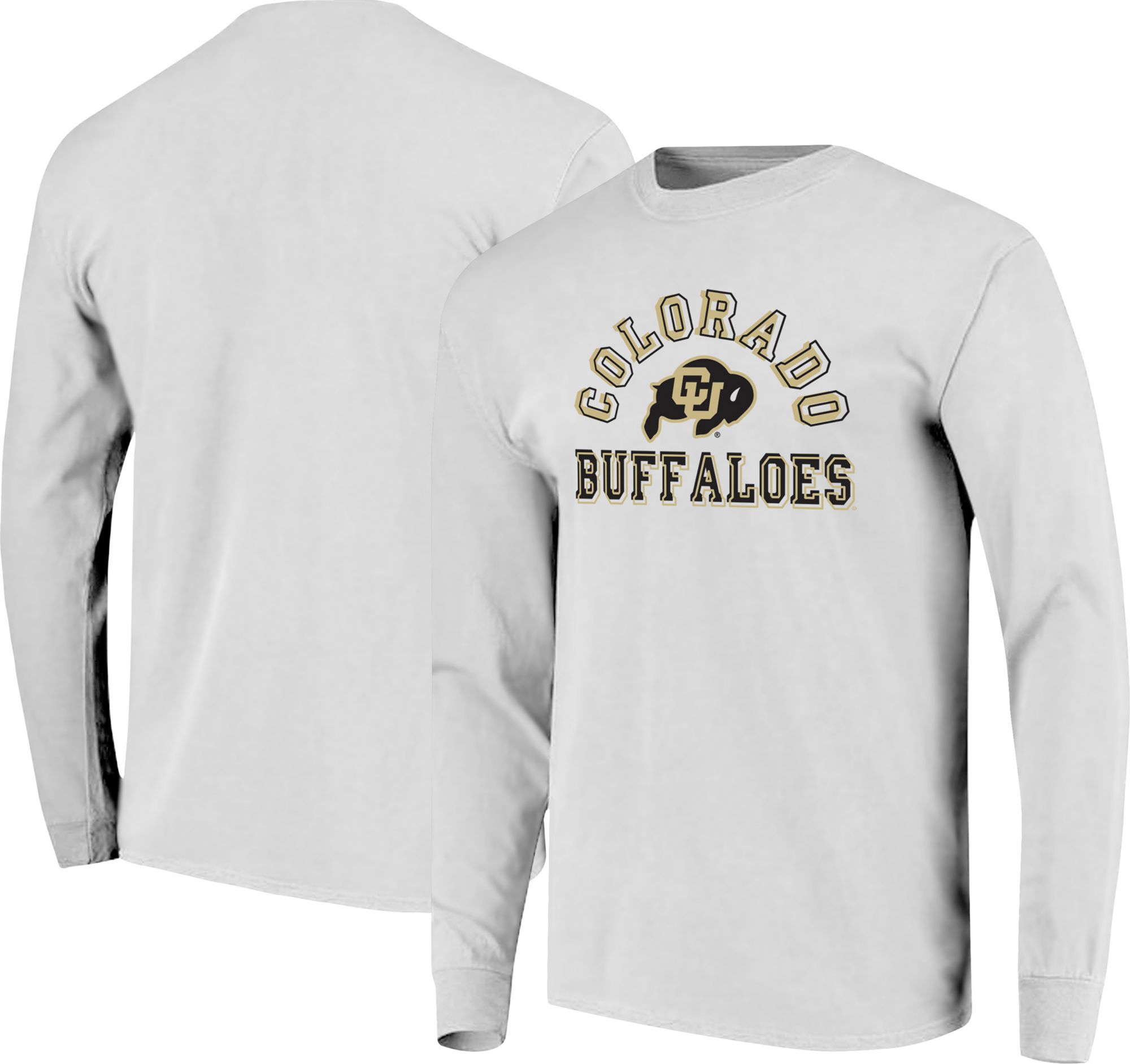 Image One Men's Colorado Buffaloes Black Comfort Arch Long Sleeve Shirt product image
