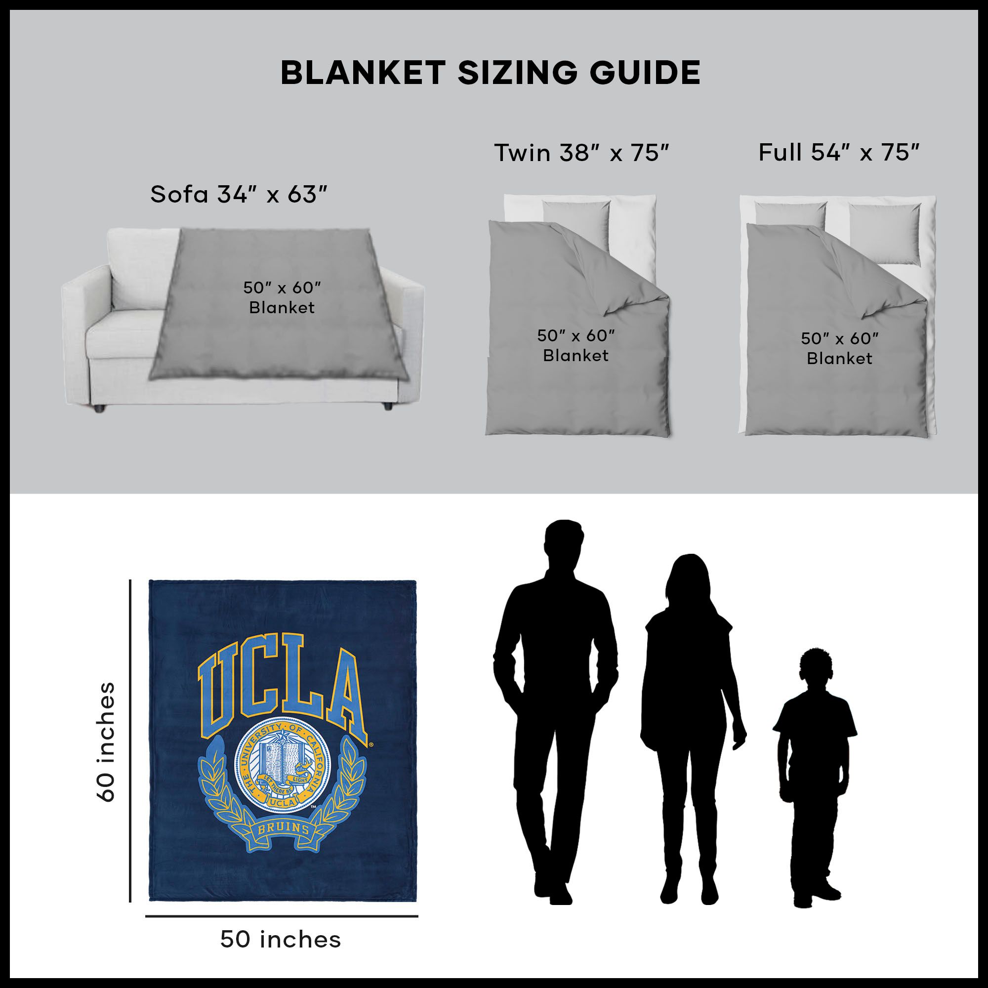 TheNorthwest UCLA Bruins Touch Throw Blanket product image