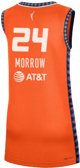 Nike Adult Connecticut Sun Aneesah Morrow #24 Orange Replica Explorer Jersey product image