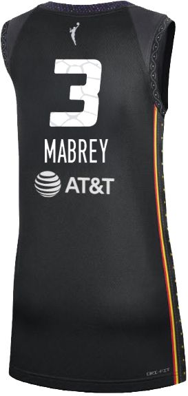 Nike Adult Connecticut Sun Marina Mabrey #3 Black Explorer Jersey product image
