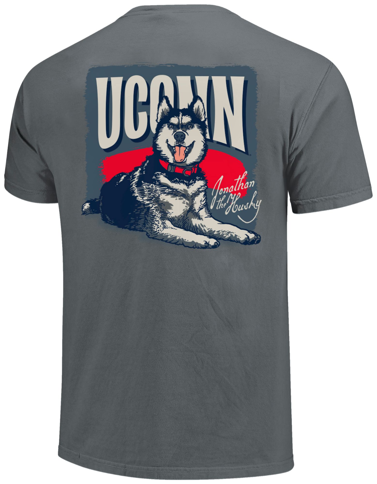 Image One Men's UConn Huskies Granite Mascot Lounging T-Shirt product image