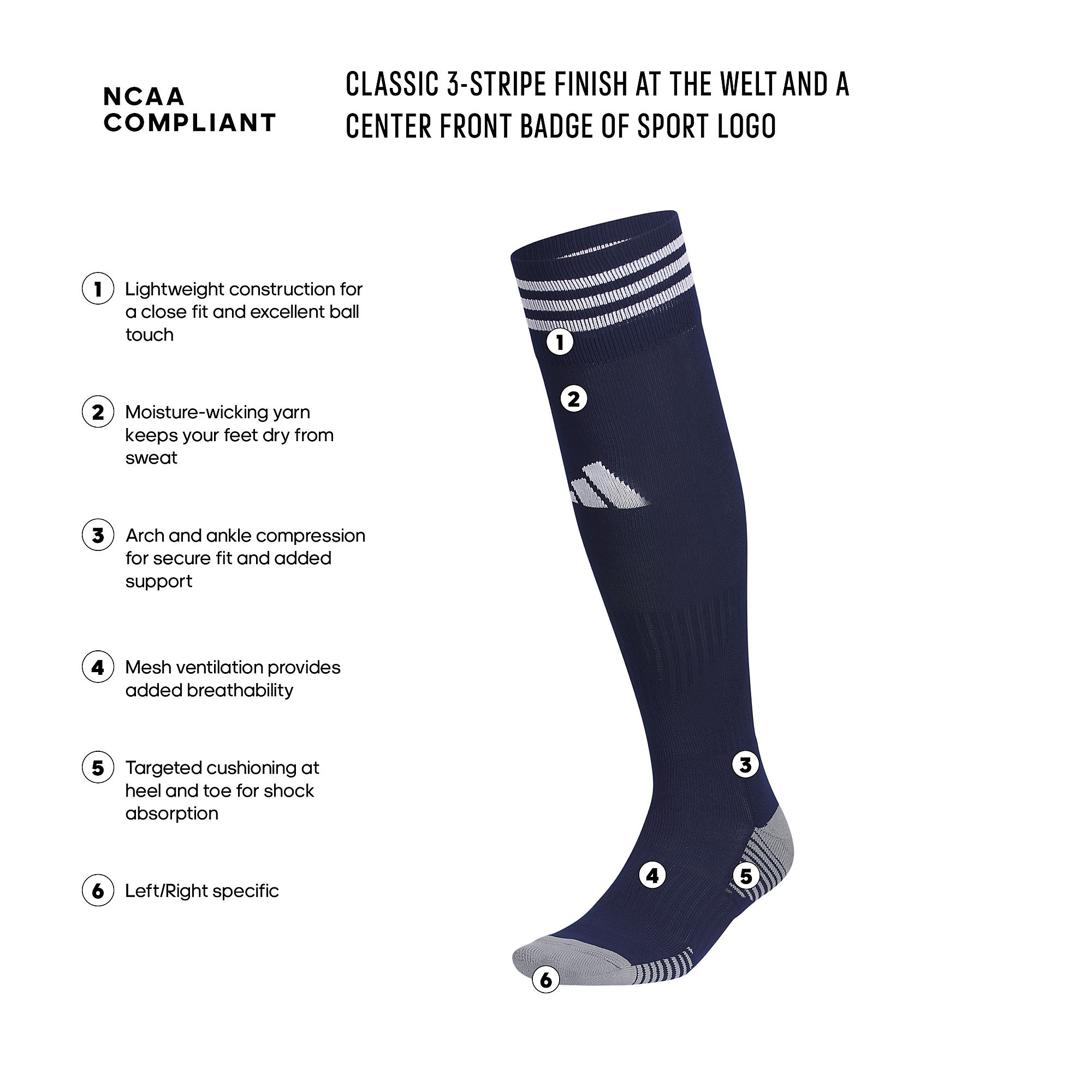 adidas Adult Copa Zone Cushion 5 OTC Socks product image