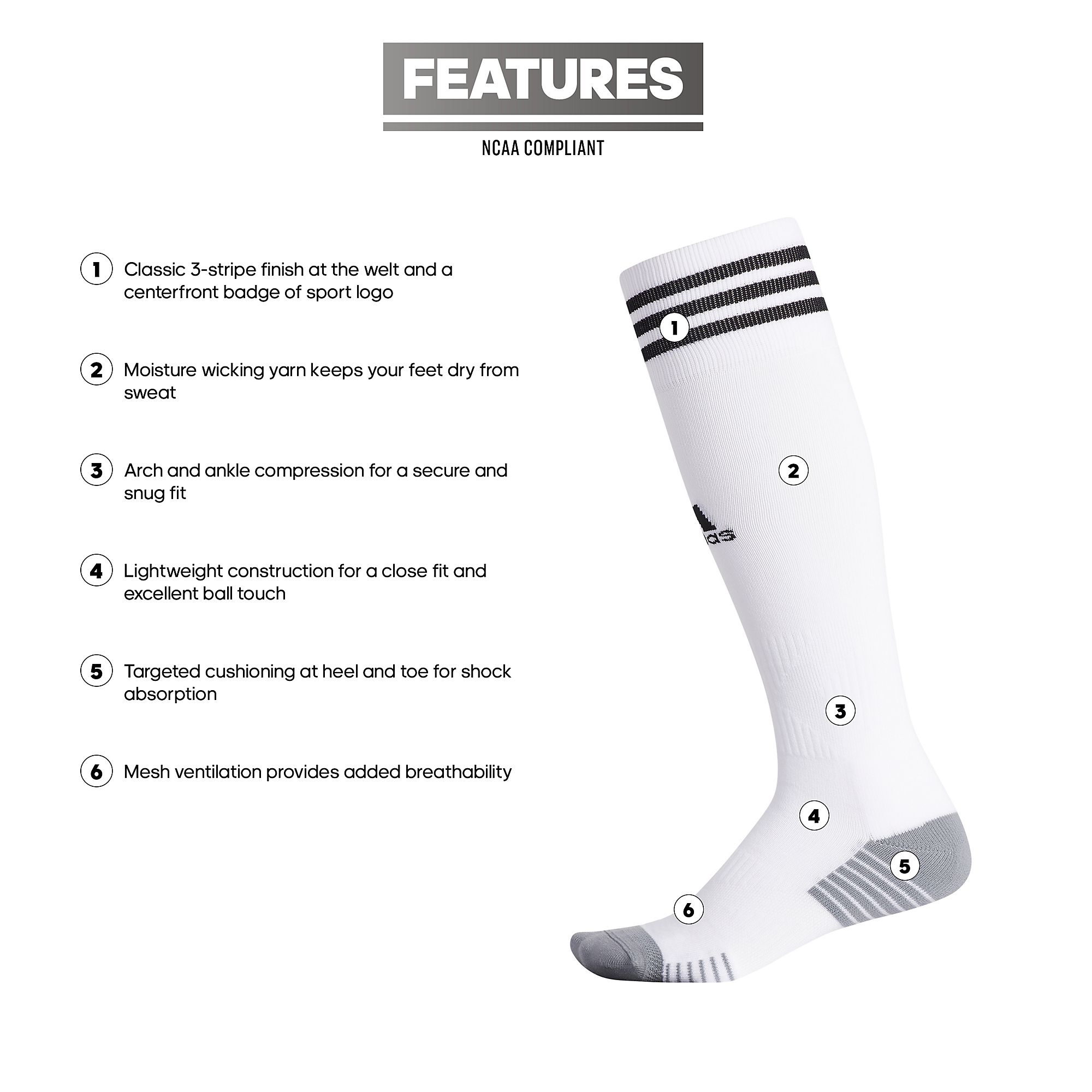 adidas Copa Zone Cushion IV Soccer OTC Socks product image