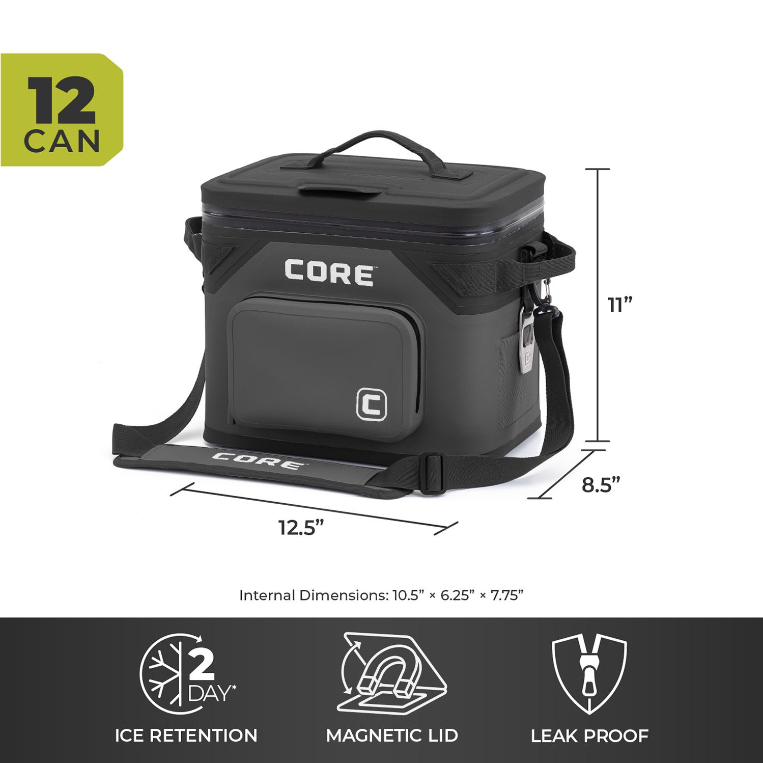 CORE Equipment CLIMAKEEP Magnetic 12-Can Soft Cooler product image