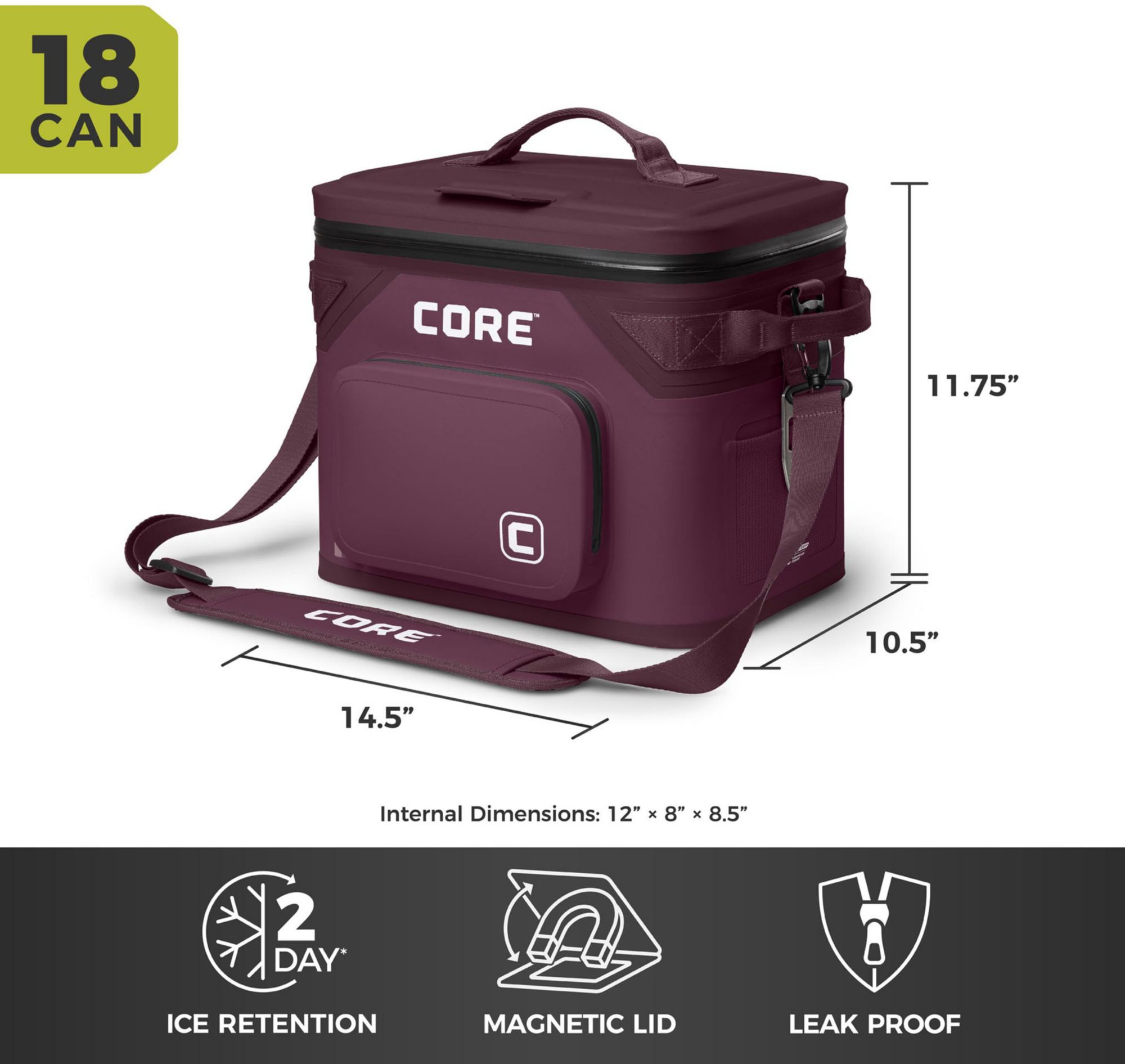 CORE Equipment CLIMAKEEP Magnetic 18-Can Soft Cooler product image