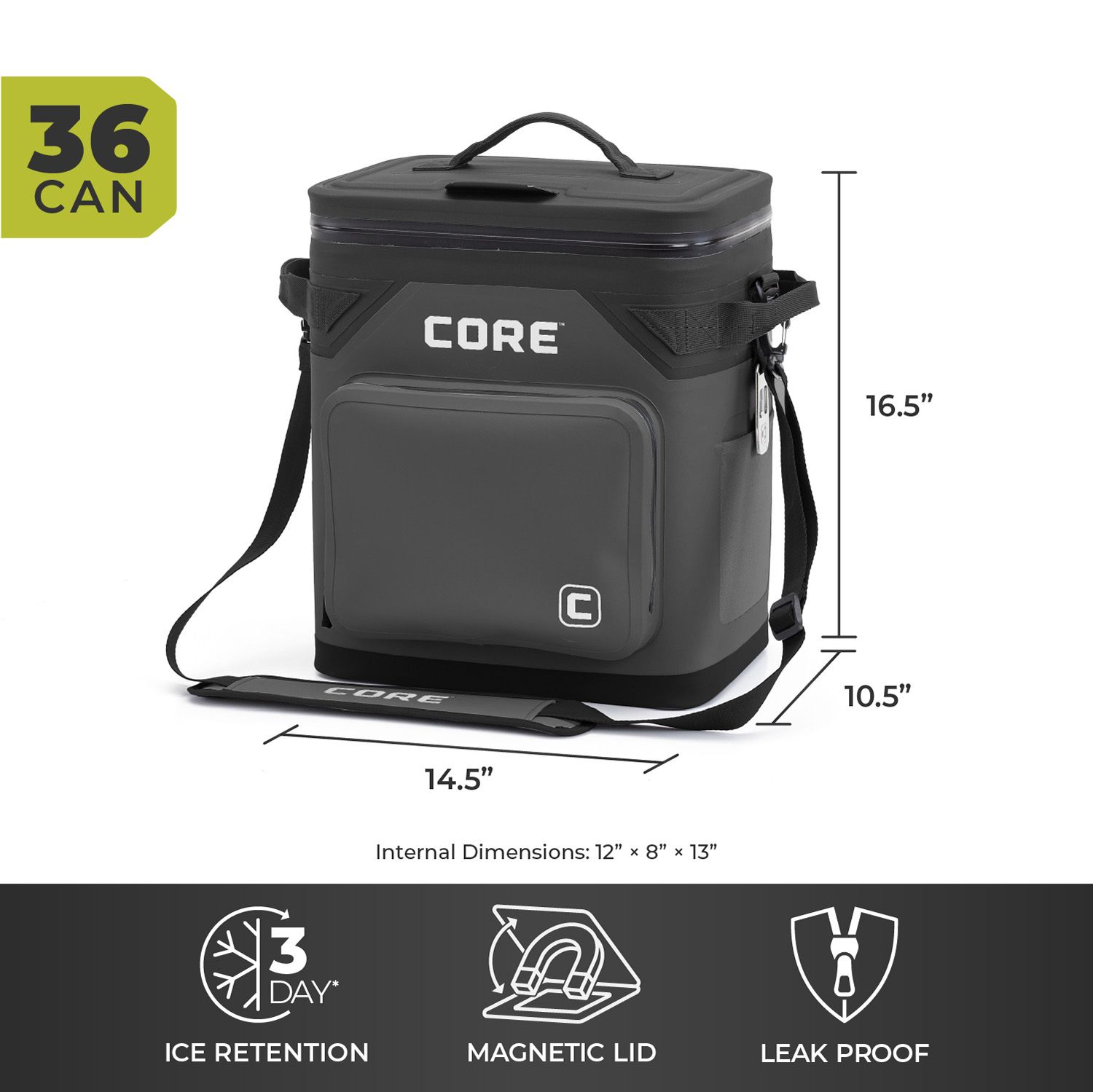 CORE Equipment CLIMAKEEP Magnetic 36-Can Soft Cooler product image